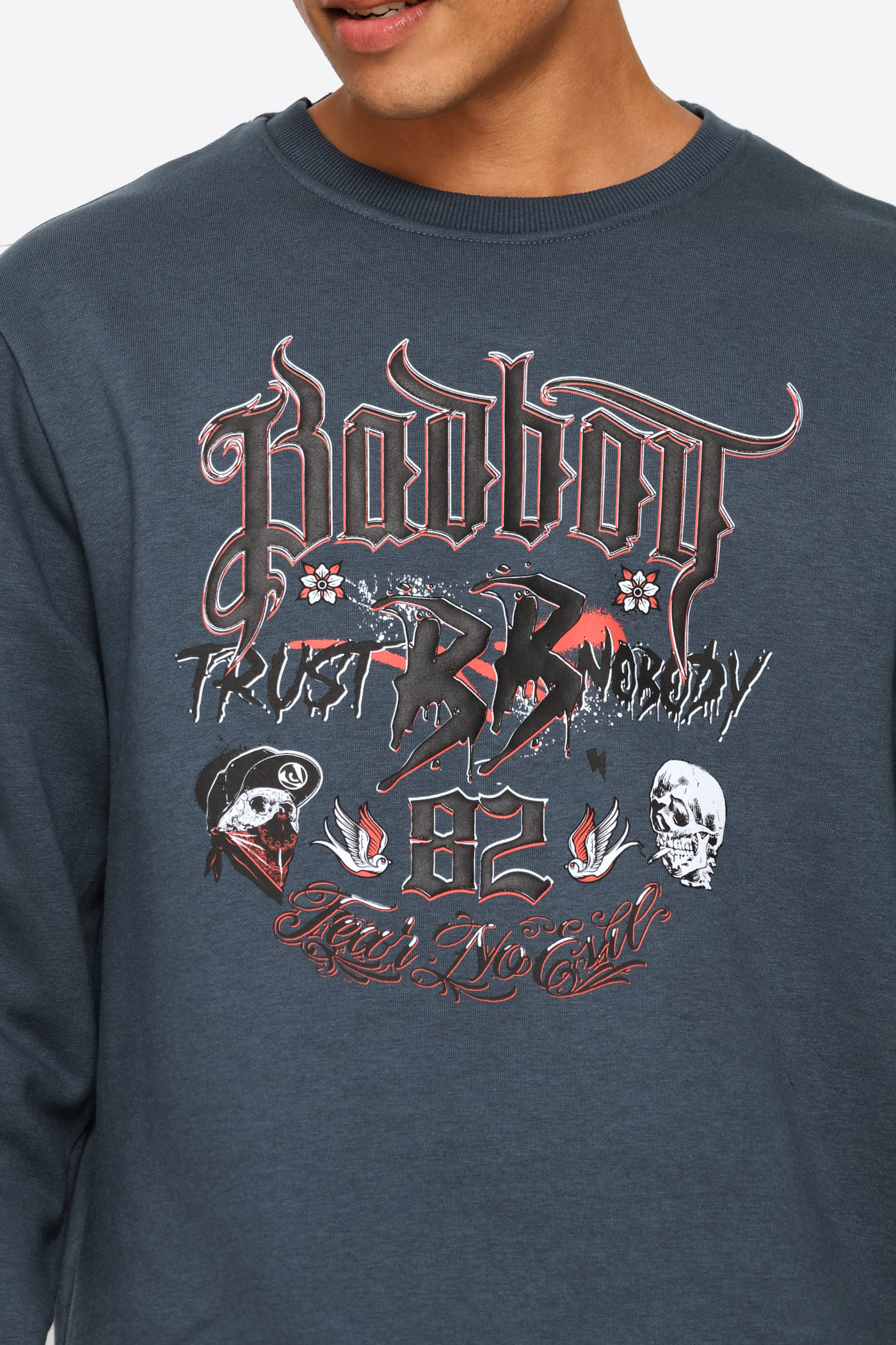 LA Graffiti Crew Top - Slate - Image 2