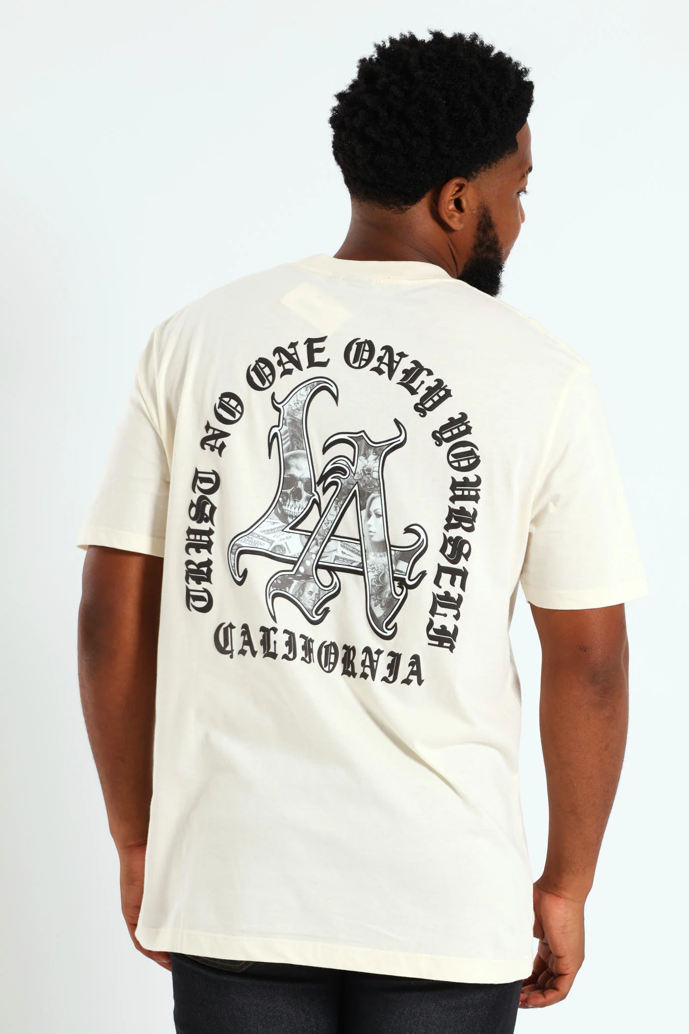 LA Puff Print Tee - Off White - Image 2