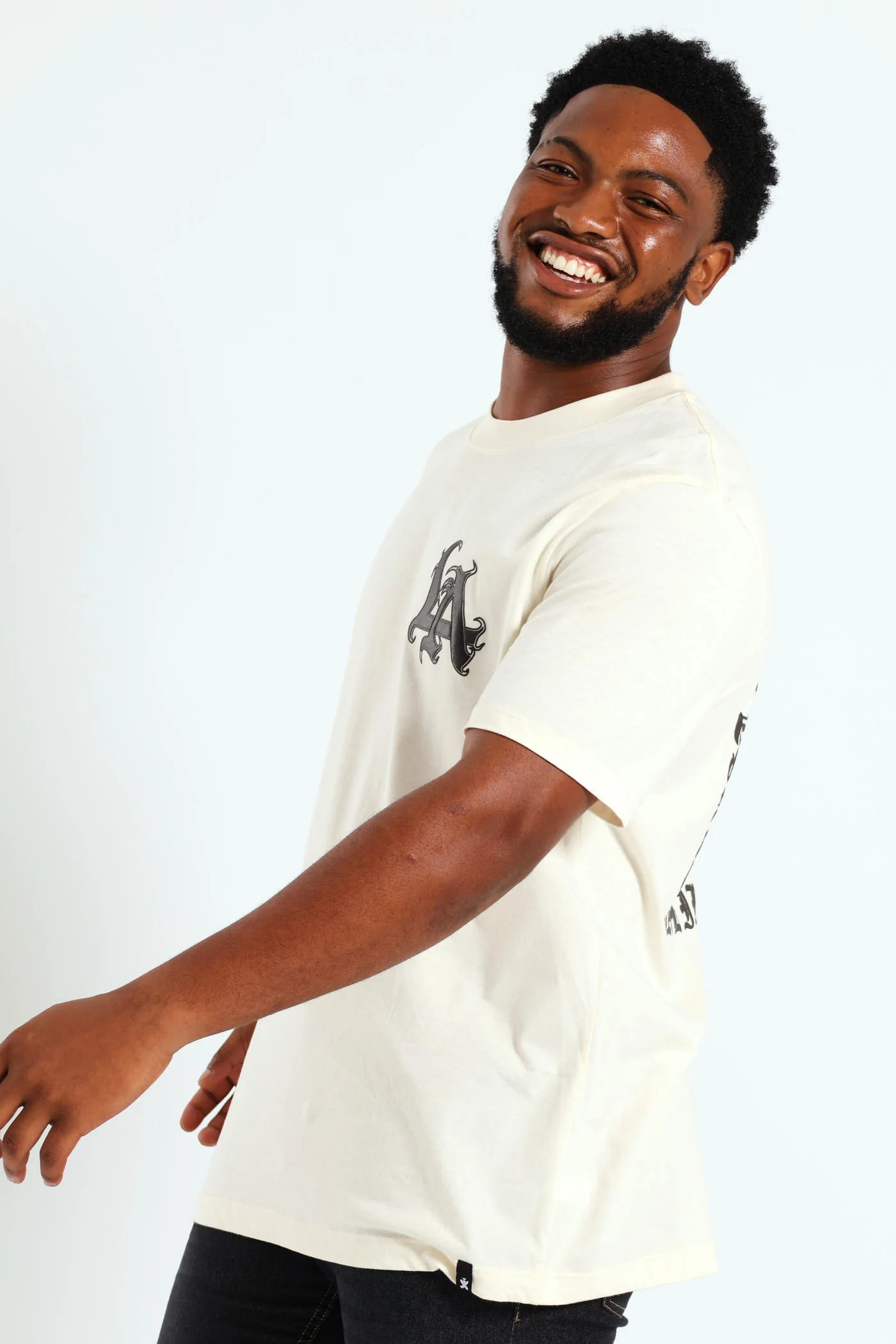 LA Puff Print Tee - Off White - Image 3