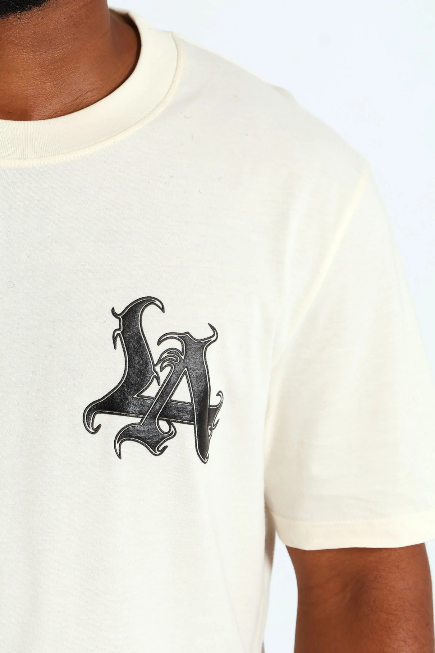 LA Puff Print Tee - Off White - Image 4