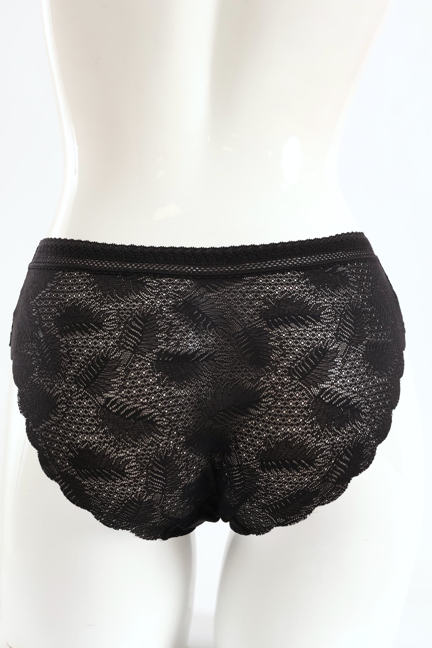 Lace Midi Panties - Black - Image 2