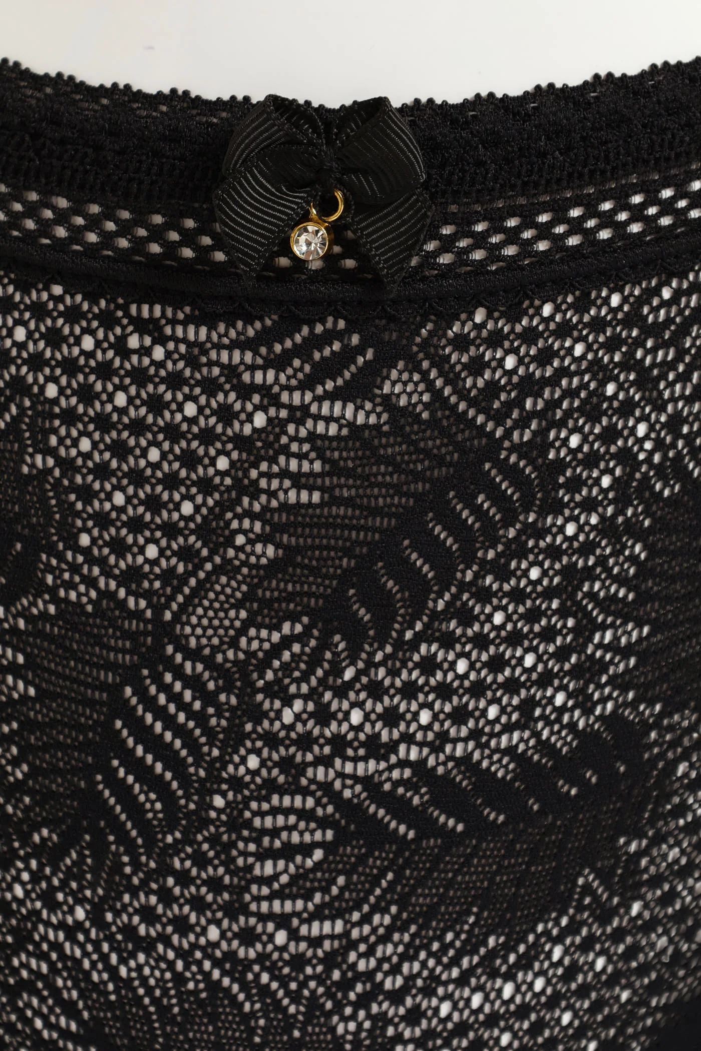 Lace Midi Panties - Black - Image 3