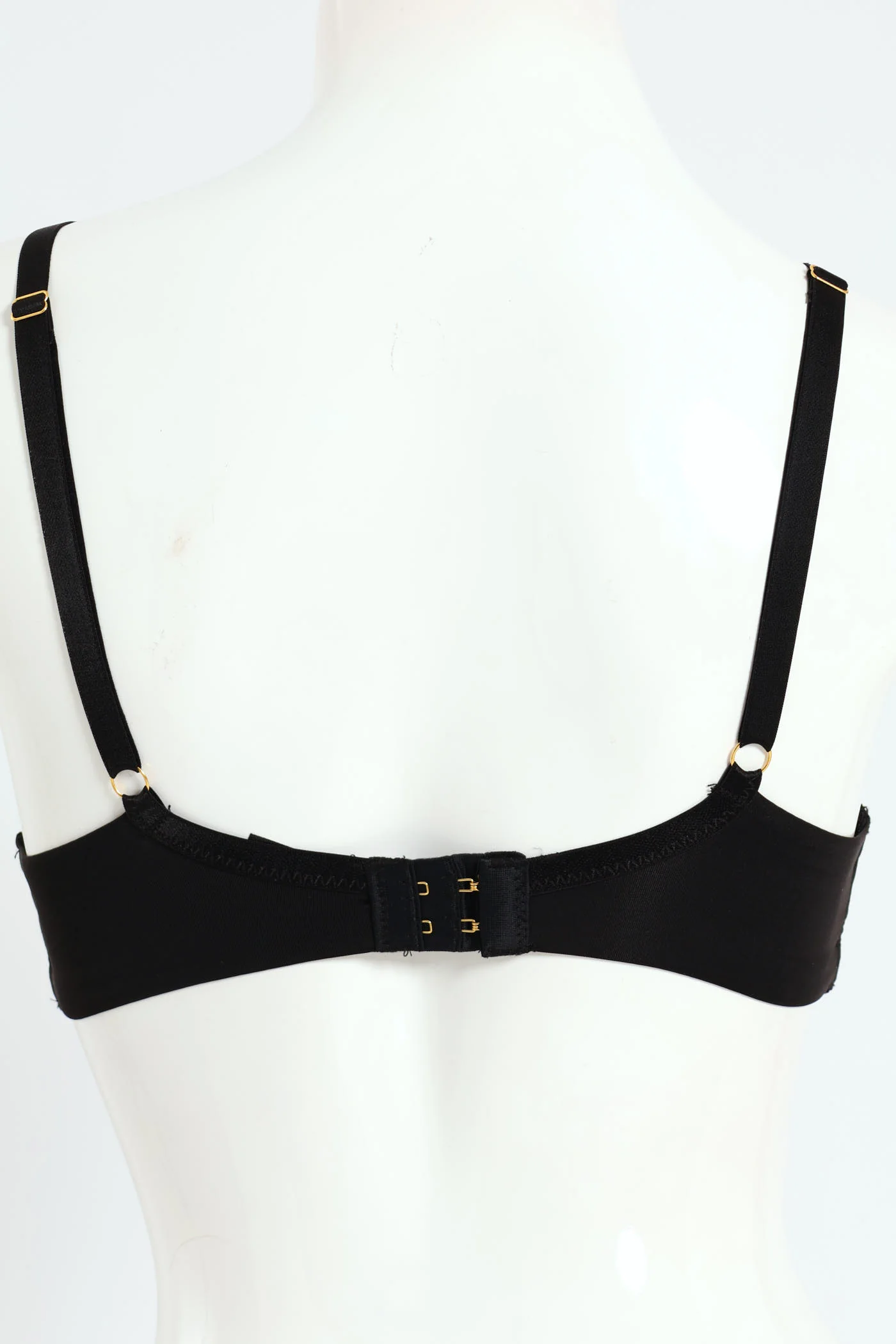 Lace Push Up T-Shirt Bra - Black - Image 3