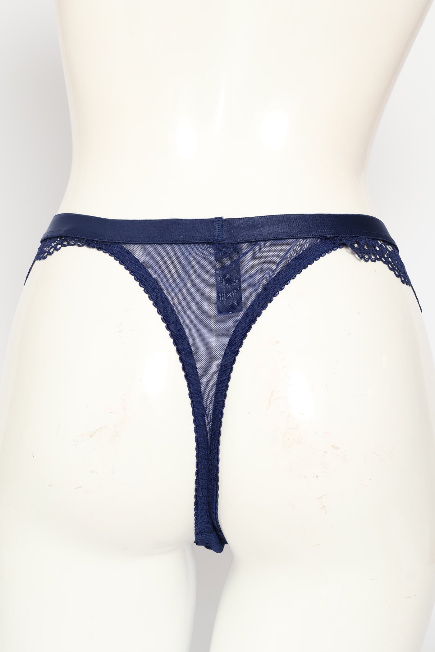 Lace Thong - Navy - Image 3