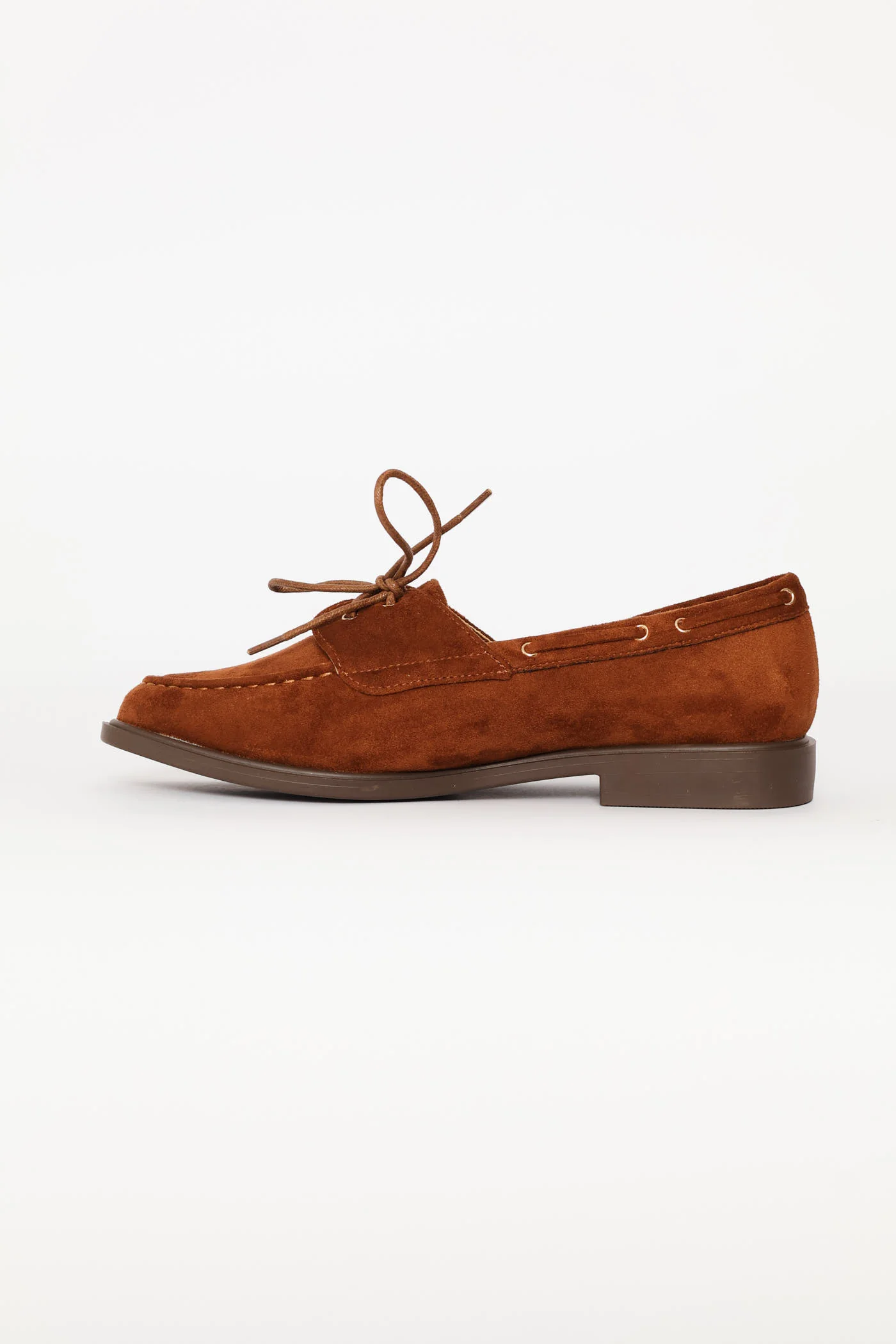 Lace Up Boat Shoe - Chocolate - Image 4