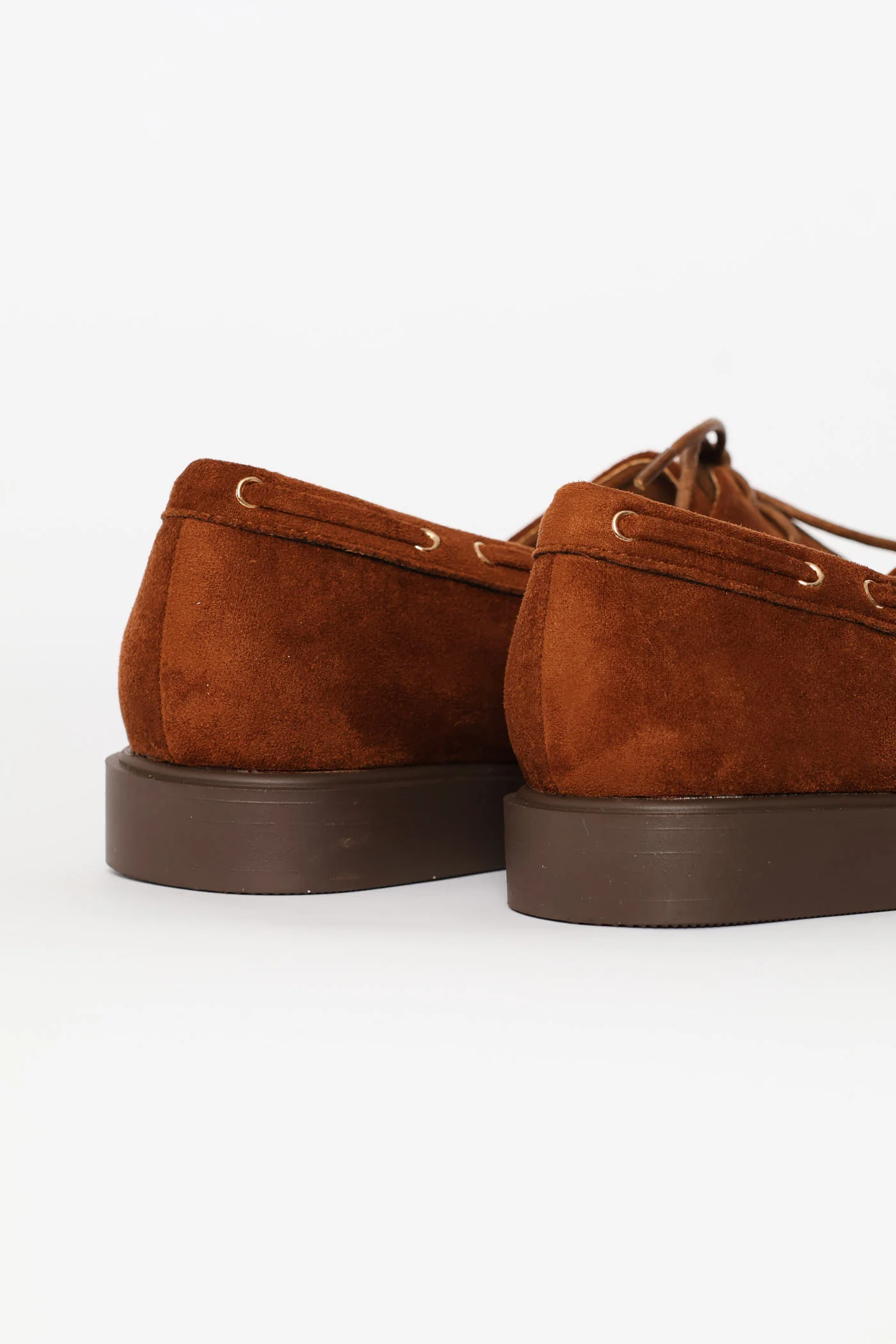 Lace Up Boat Shoe - Chocolate - Image 5