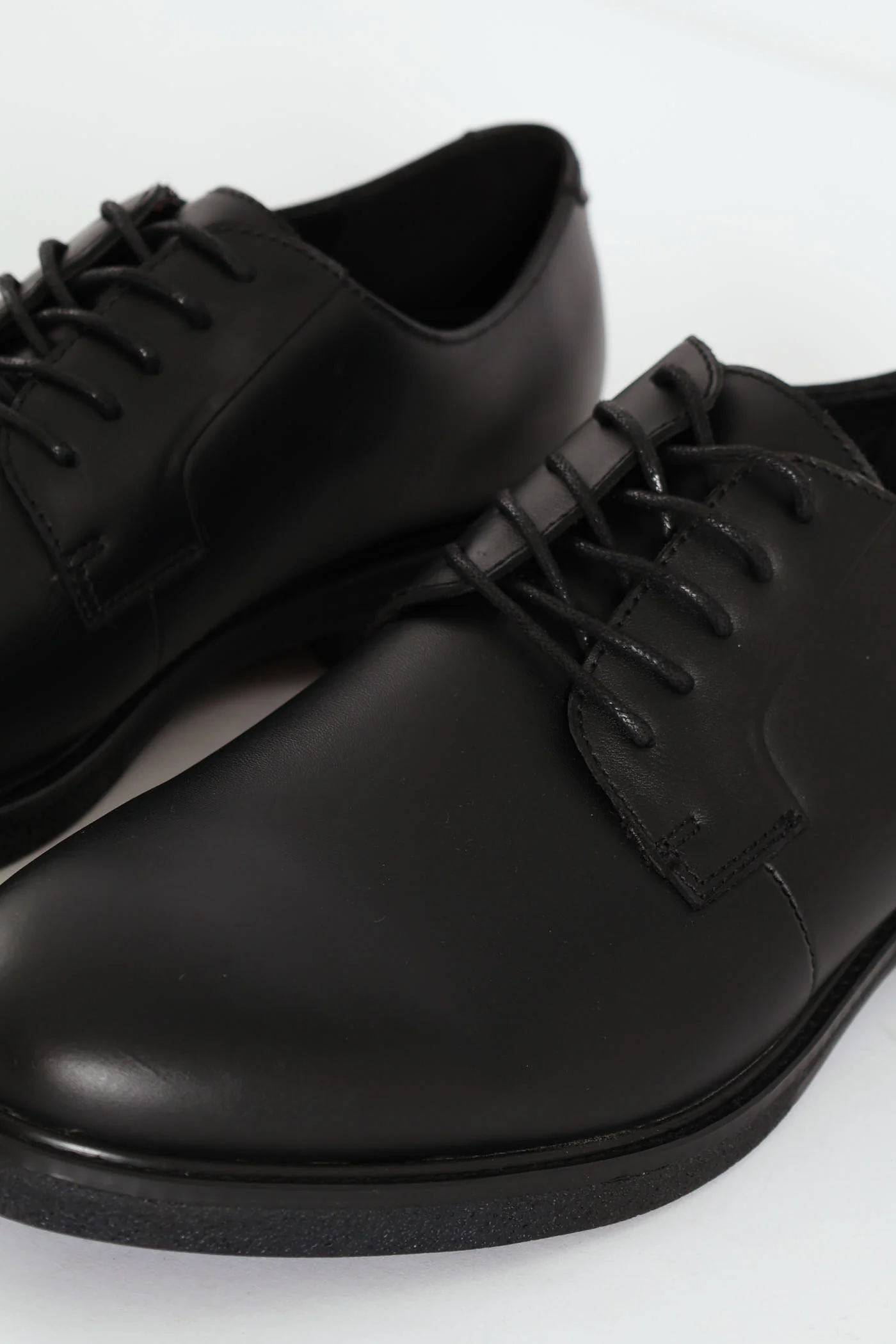 Lace Up Derby Formal Shoe - Black - Image 5