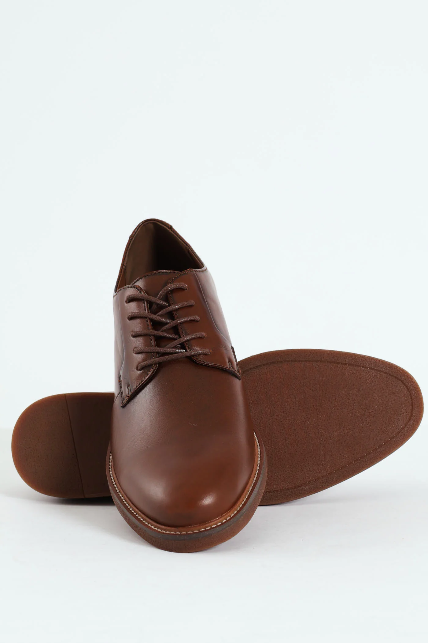 Lace Up Derby Formal Shoe - Brown - Image 4