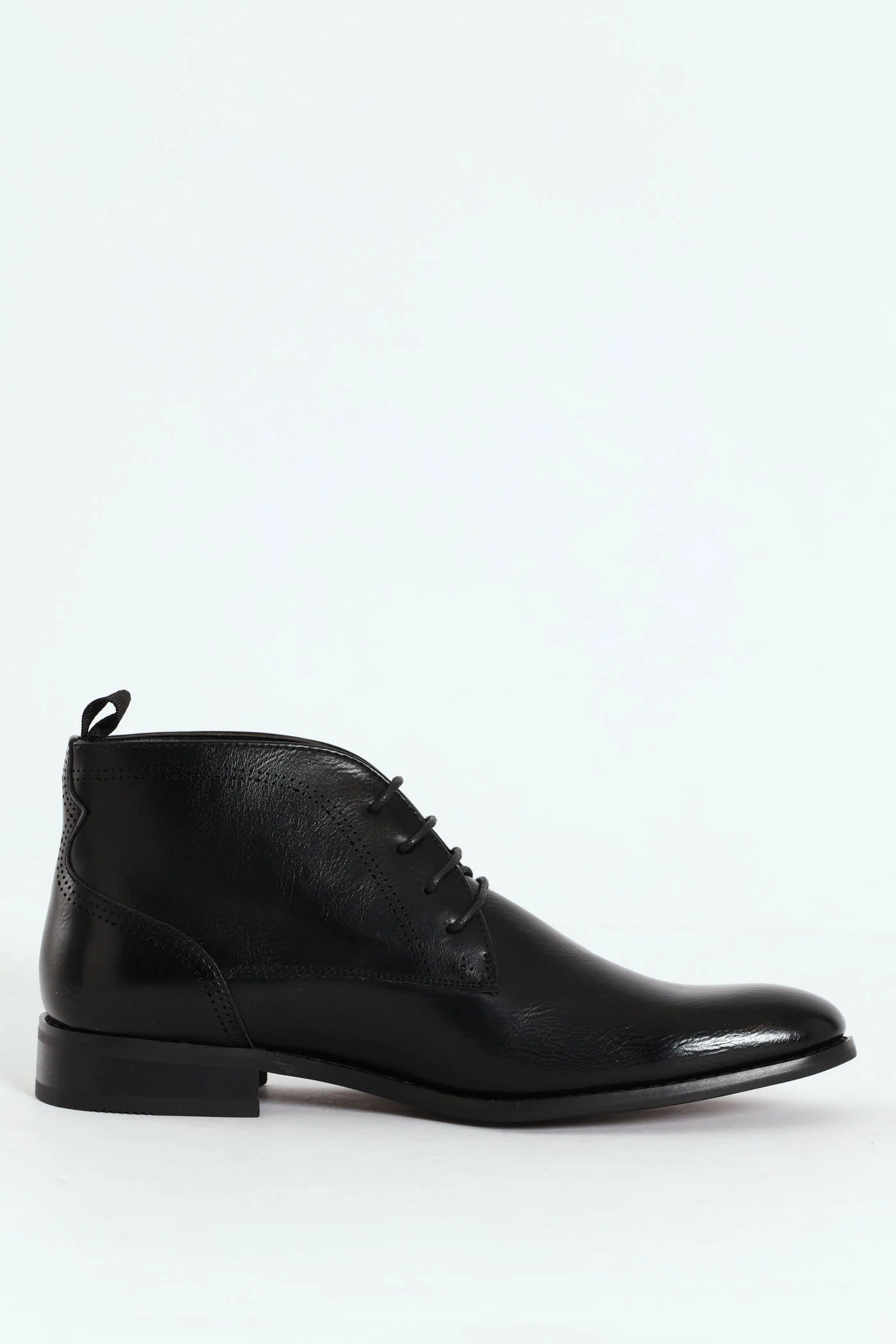 Lace Up Formal Boot - Black - Image 3