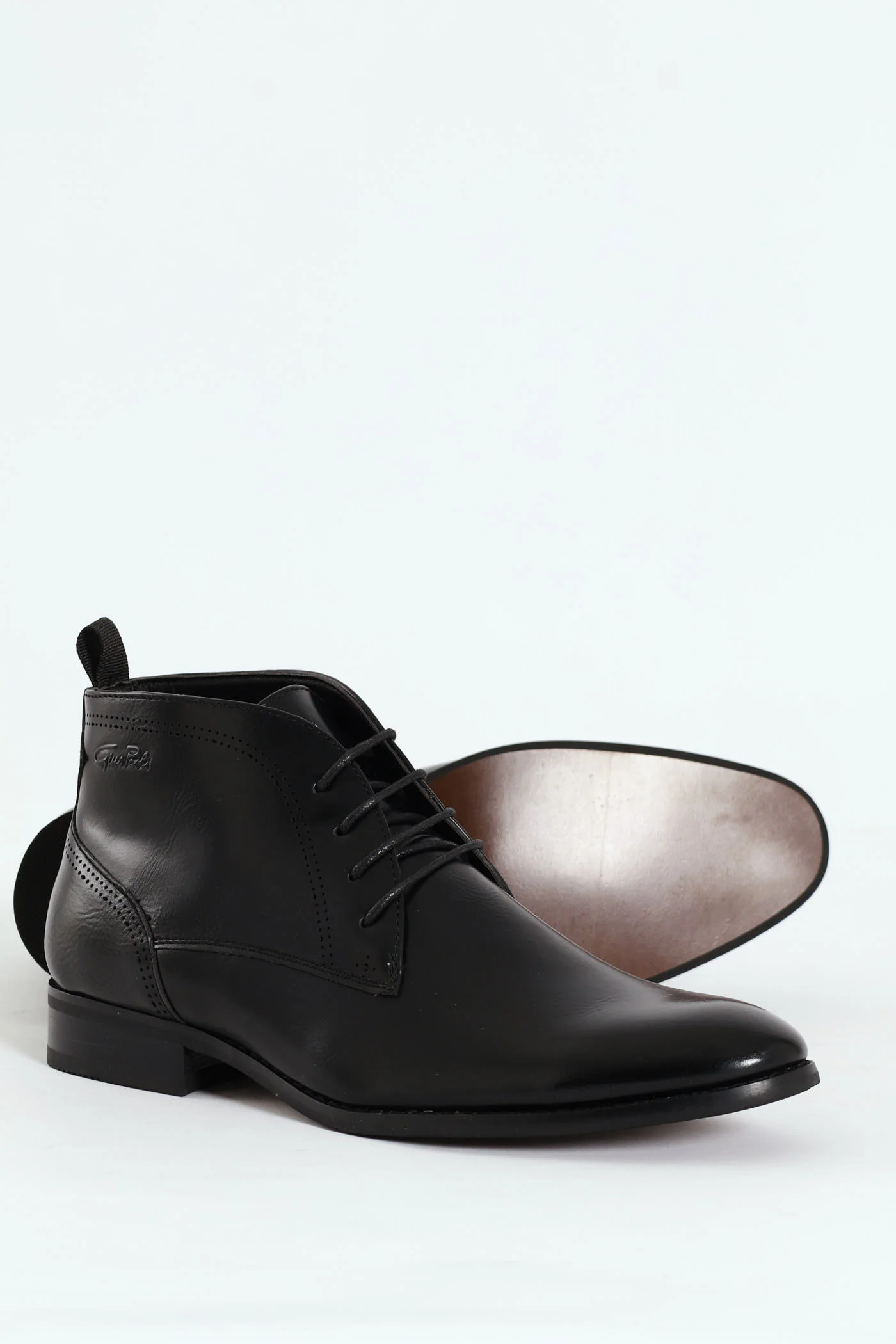 Lace Up Formal Boot - Black - Image 4