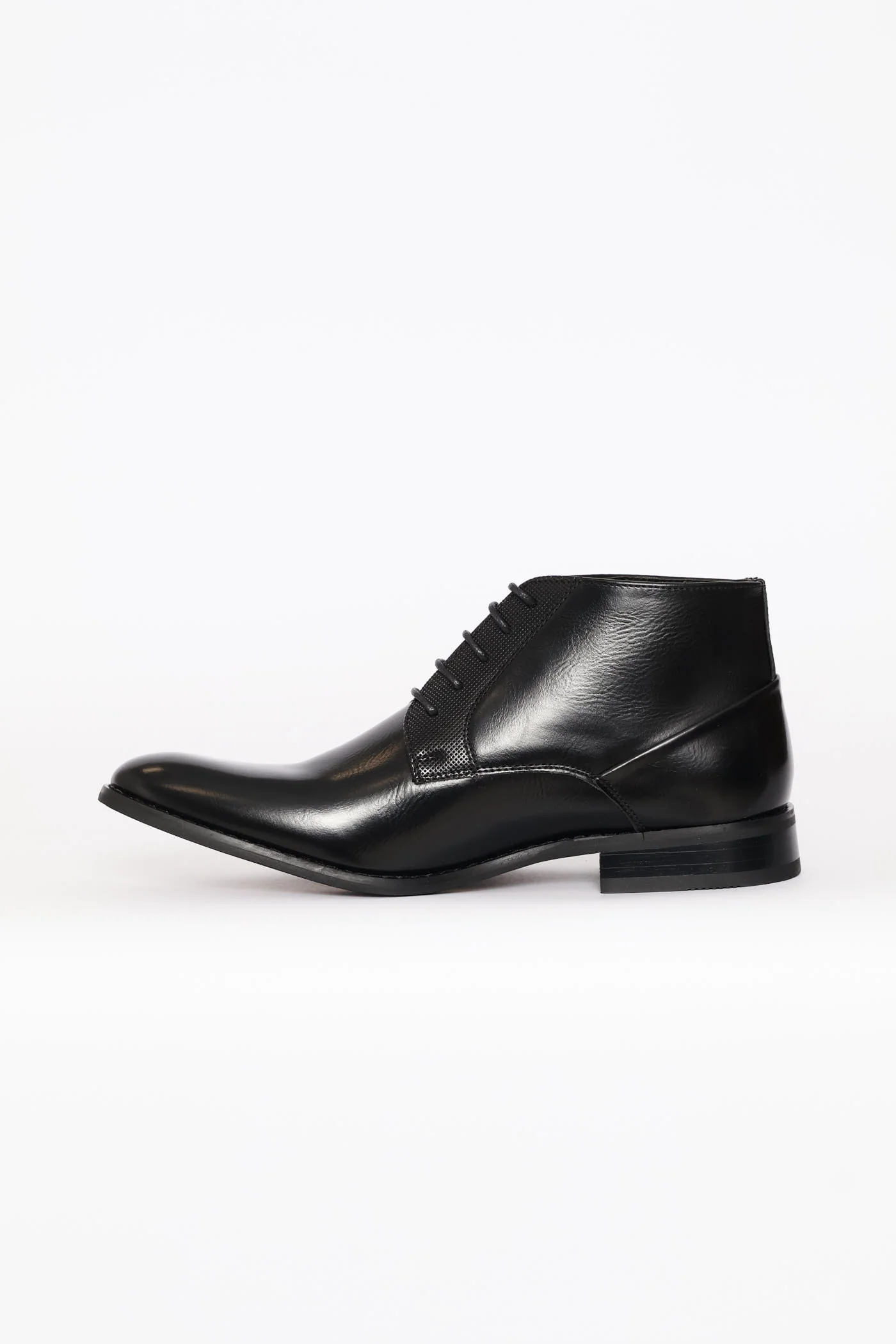 Lace Up Formal Boot - Black - Image 2
