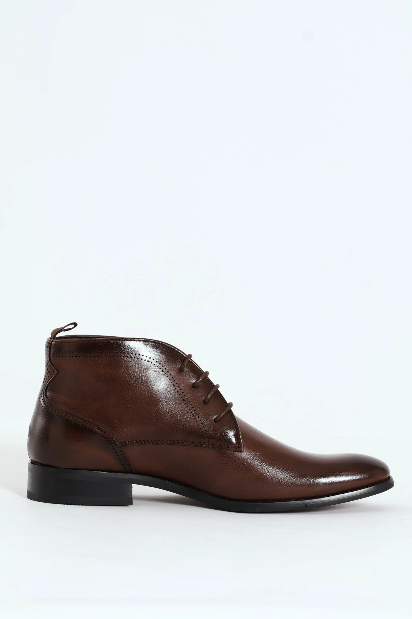 Lace Up Formal Boot - Brown - Image 3