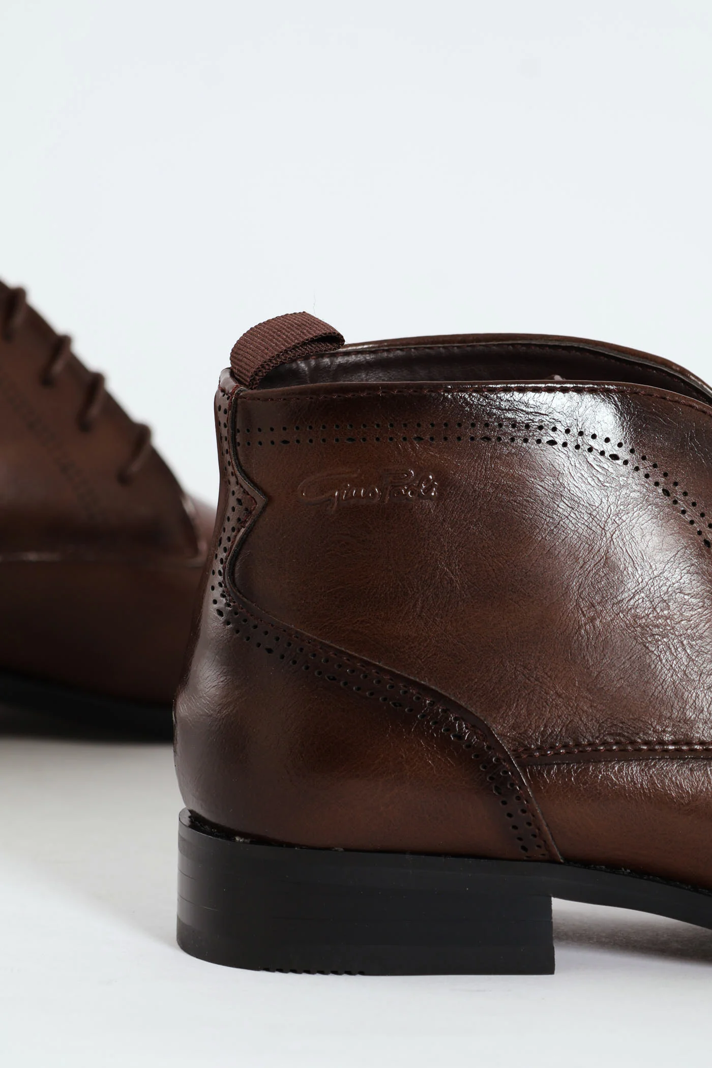 Lace Up Formal Boot - Brown - Image 4