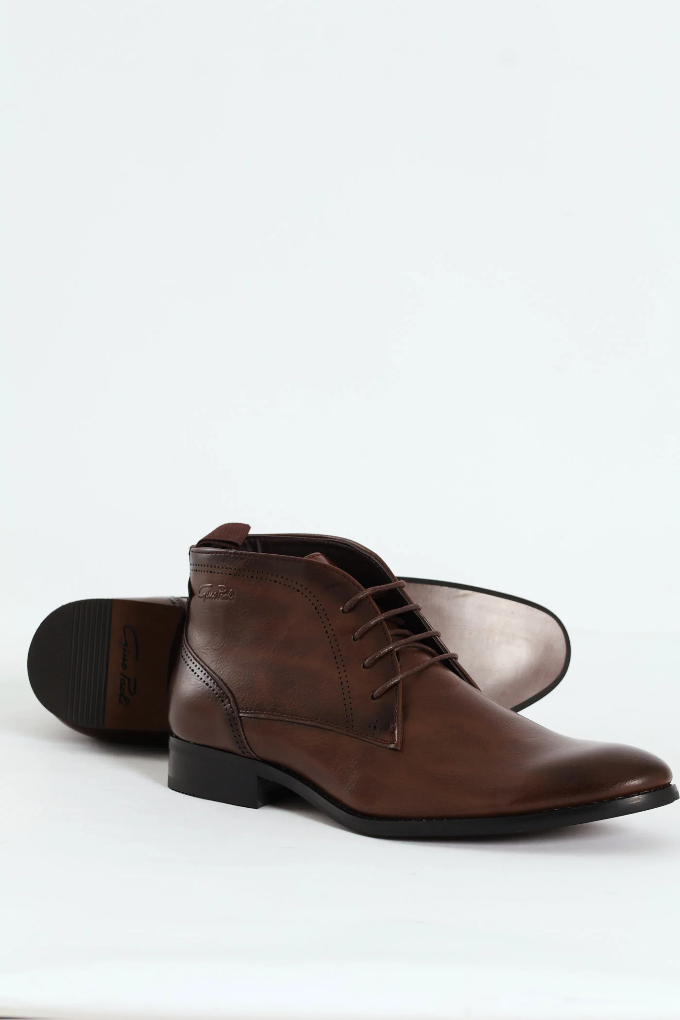 Lace Up Formal Boot - Brown - Image 5