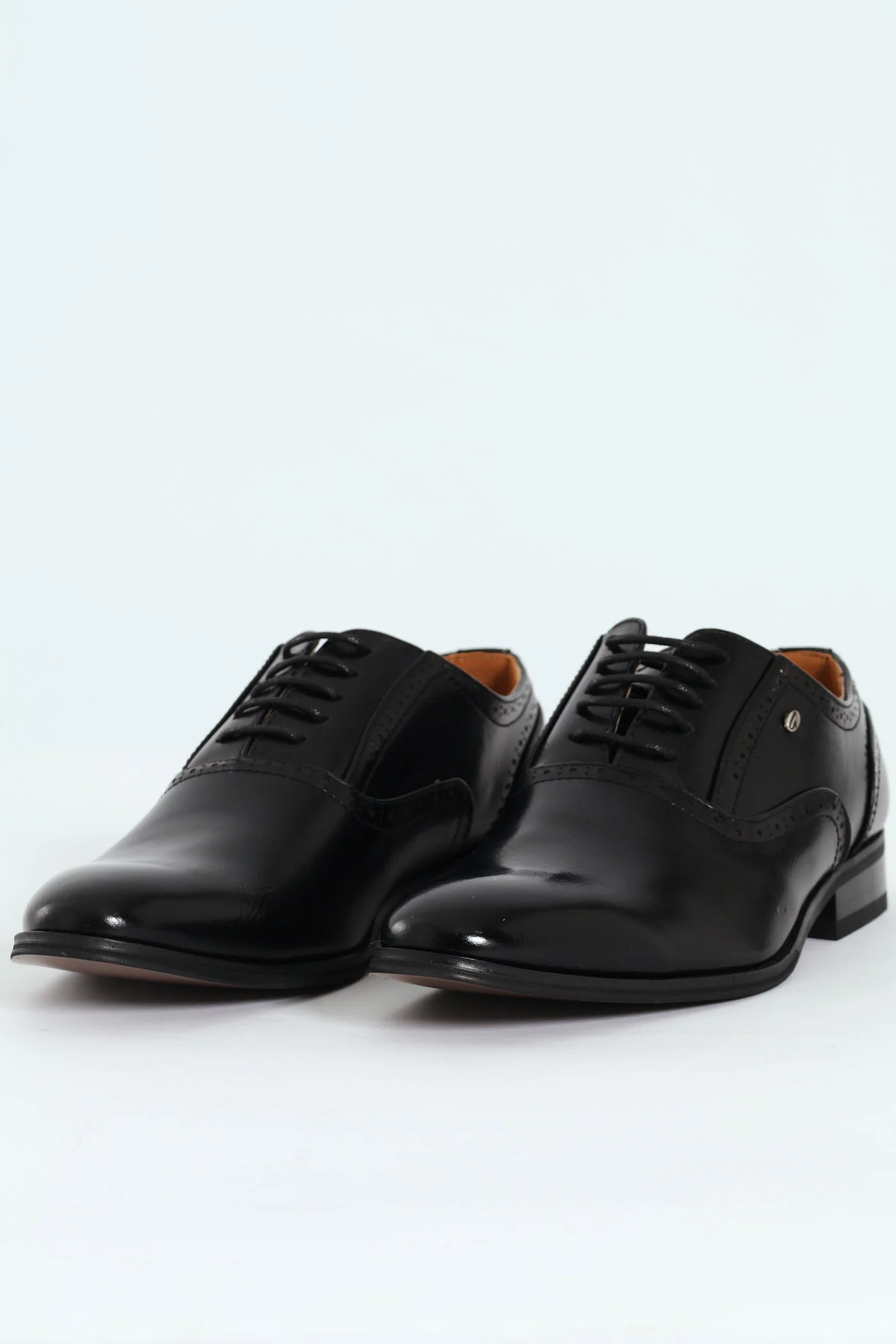 Lace Up Formal Oxford Shoe - Black - Image 3
