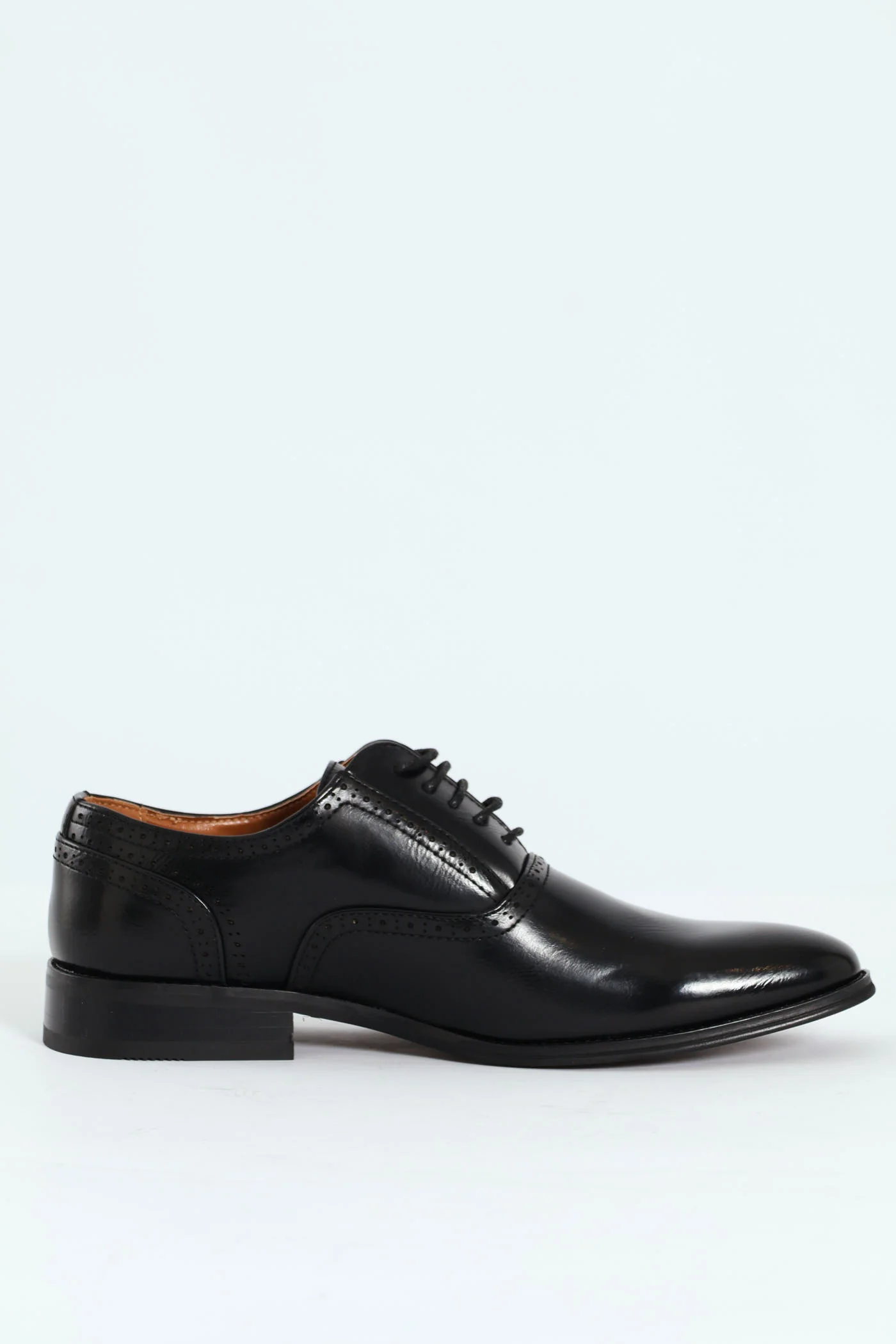 Lace Up Formal Oxford Shoe - Black - Image 4