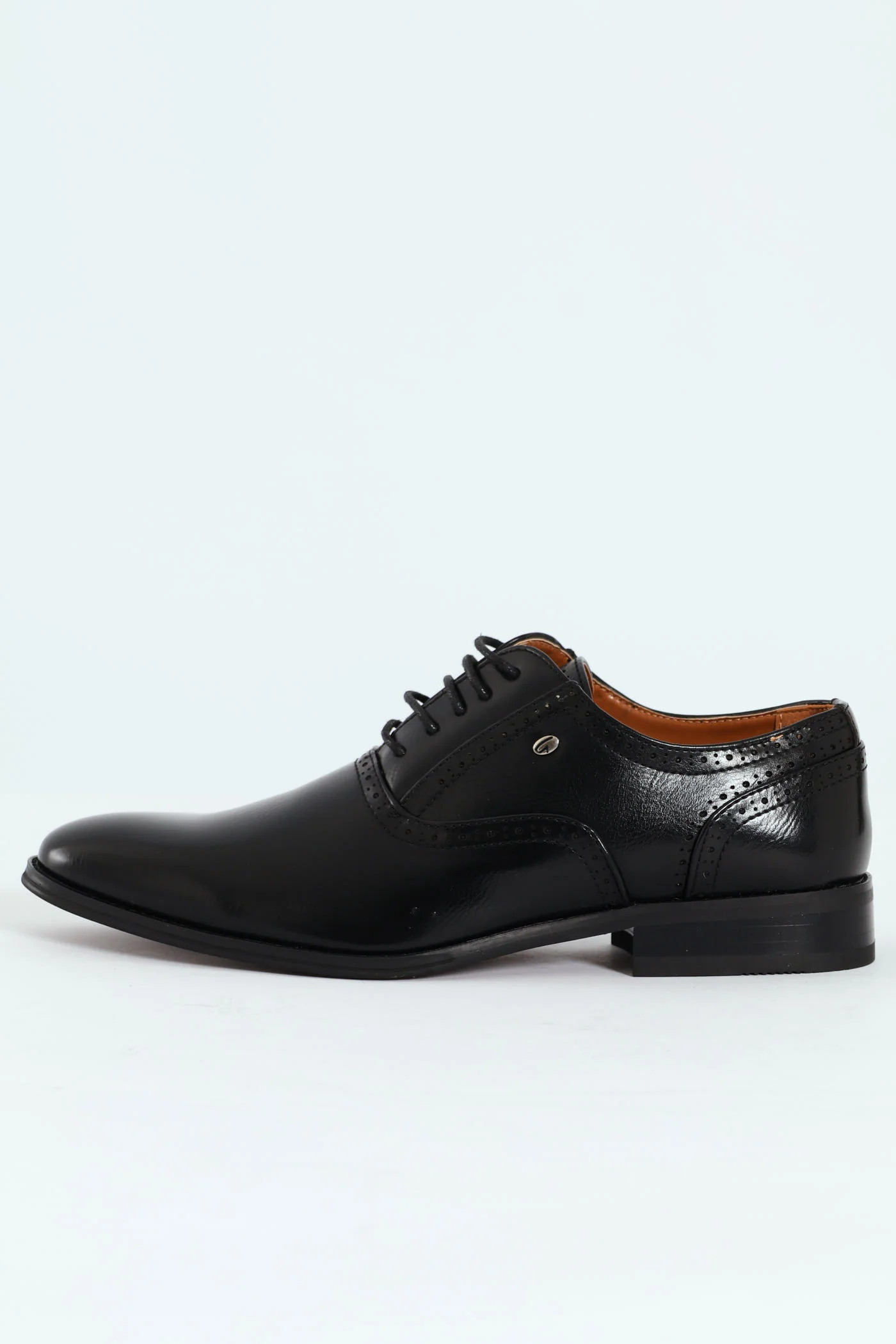 Lace Up Formal Oxford Shoe - Black - Image 5