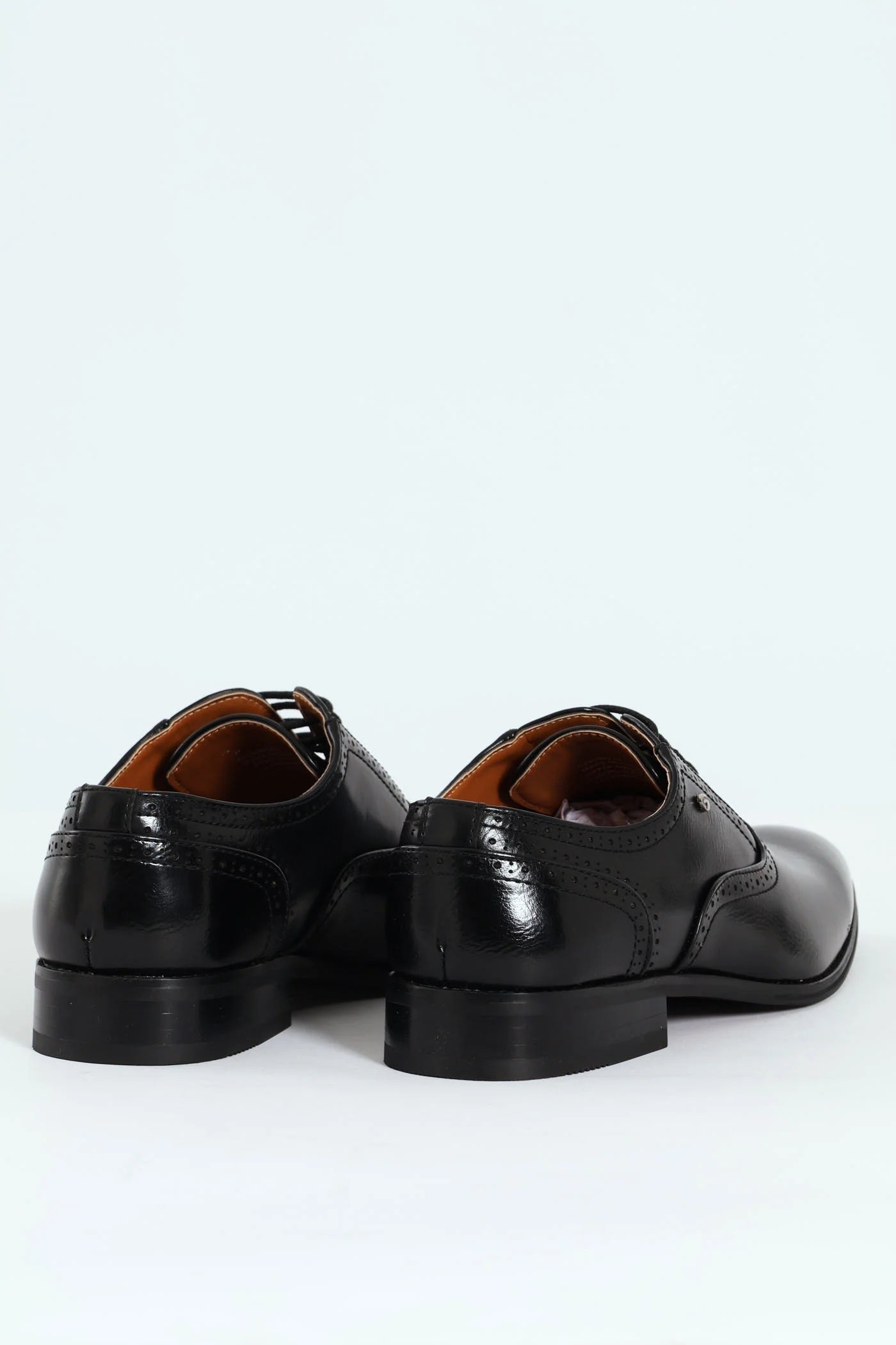 Lace Up Formal Oxford Shoe - Black - Image 6