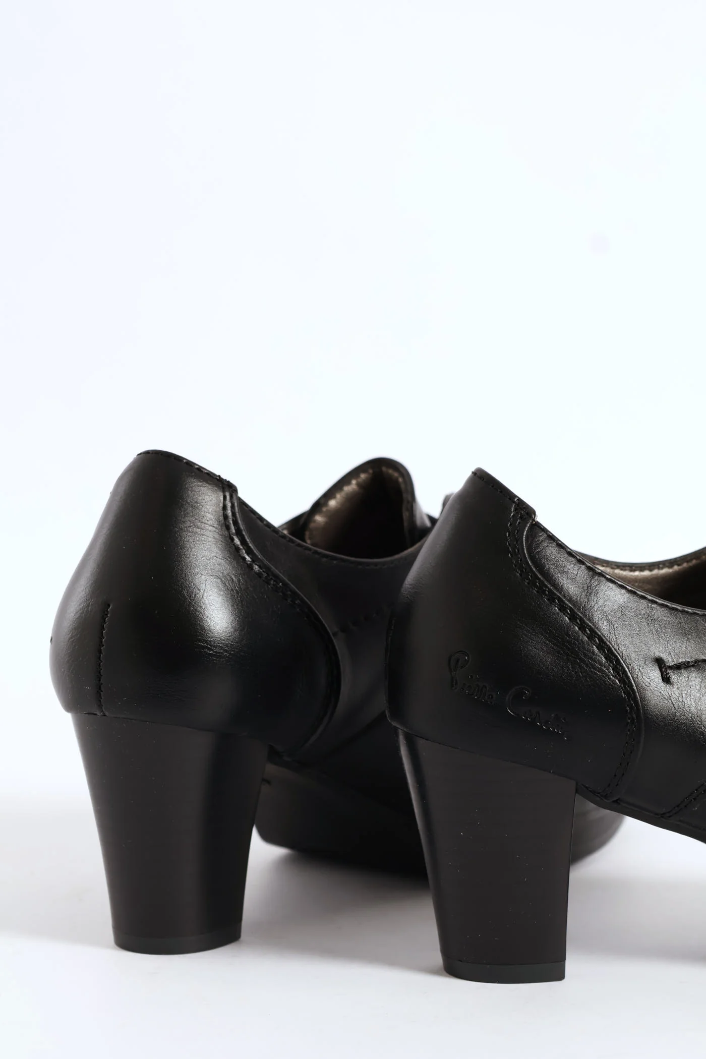 Lace Up Heel - Black - Image 6
