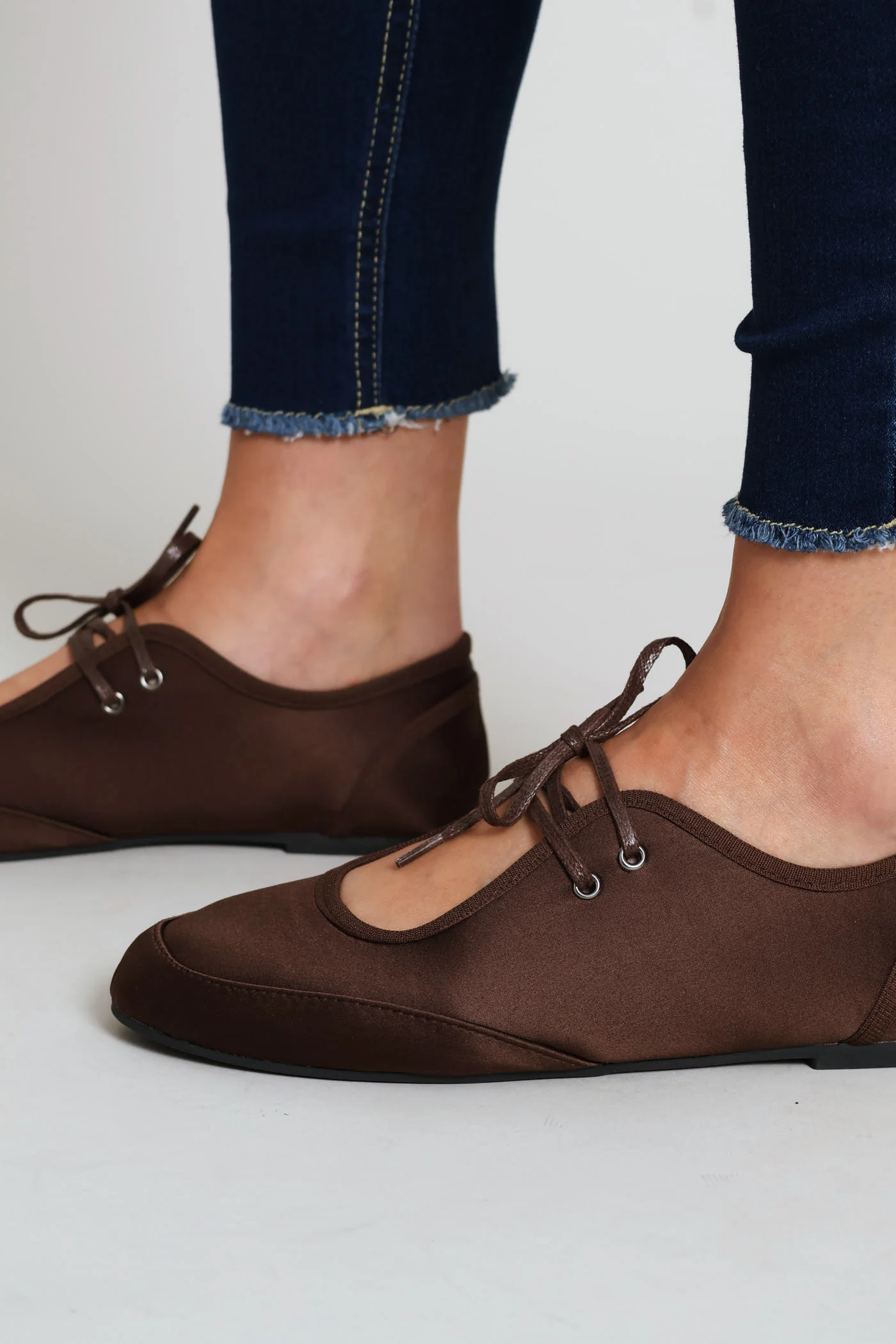 Lace Up Pump - Dark Chocolate - Image 2