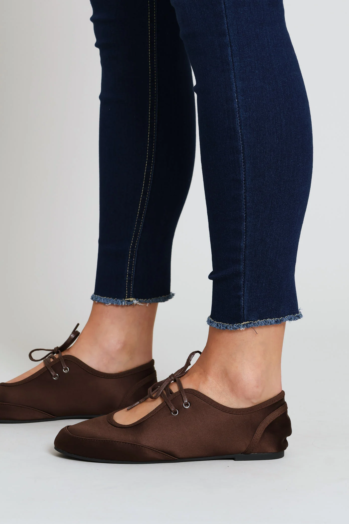 Lace Up Pump - Dark Chocolate - Image 3