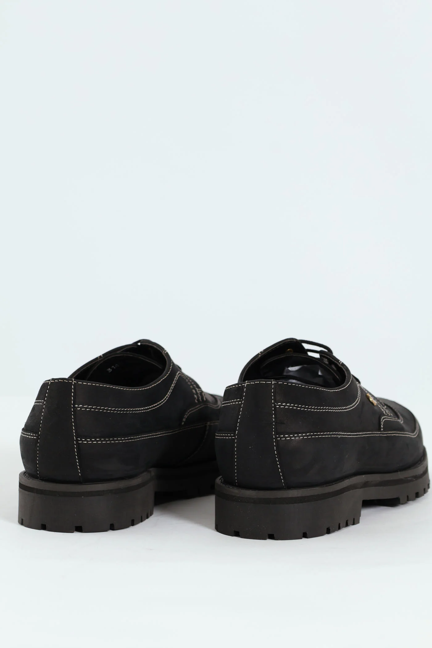 Lace Up Smart Casual Shoe - Black - Image 5