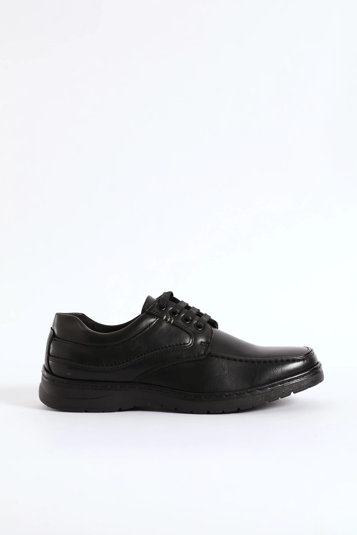 Lace Up Smart Casual Shoe - Black - Image 3