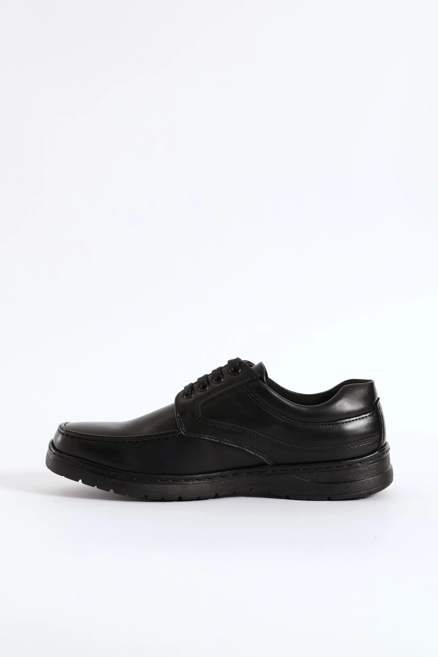 Lace Up Smart Casual Shoe - Black - Image 4