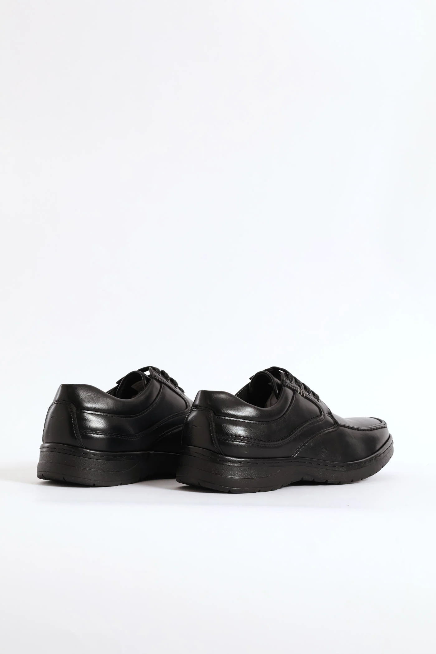 Lace Up Smart Casual Shoe - Black - Image 5