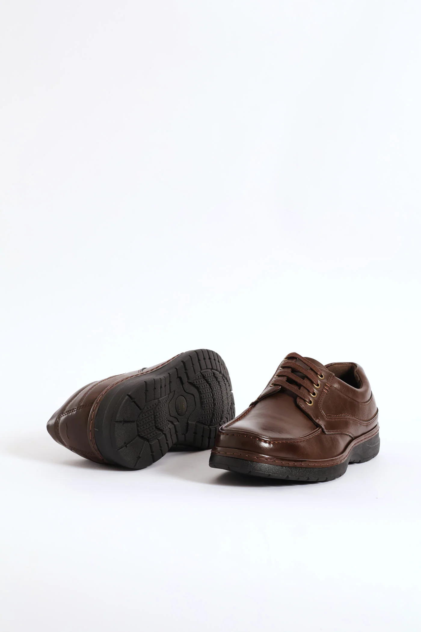 Lace Up Smart Casual Shoe - Brown - Image 3