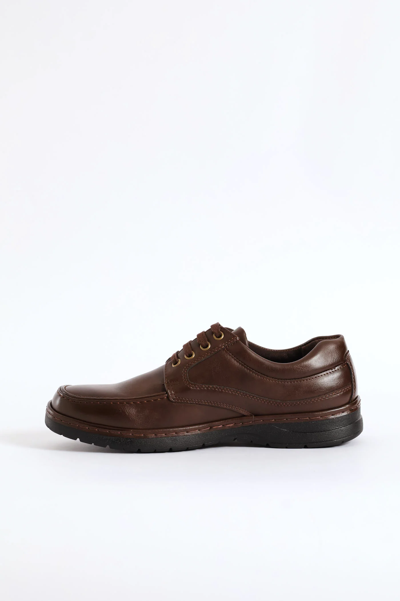Lace Up Smart Casual Shoe - Brown - Image 4