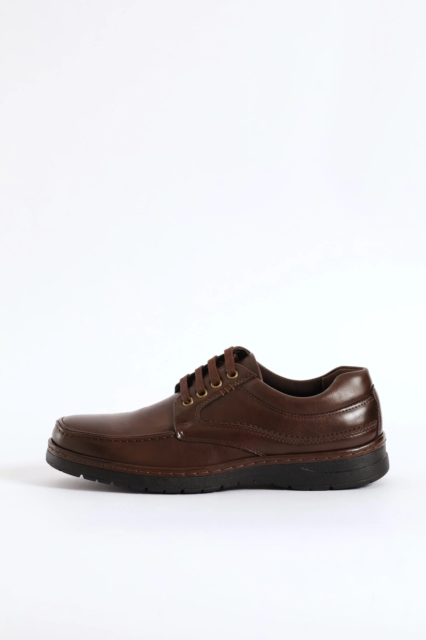 Lace Up Smart Casual Shoe - Brown - Image 5