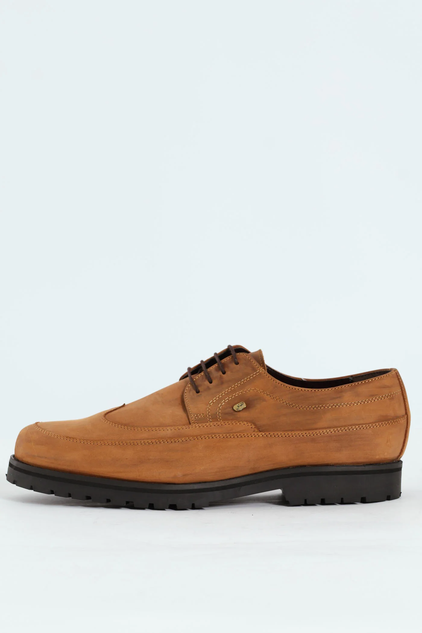 Lace Up Smart Casual Shoe - Tan - Image 6