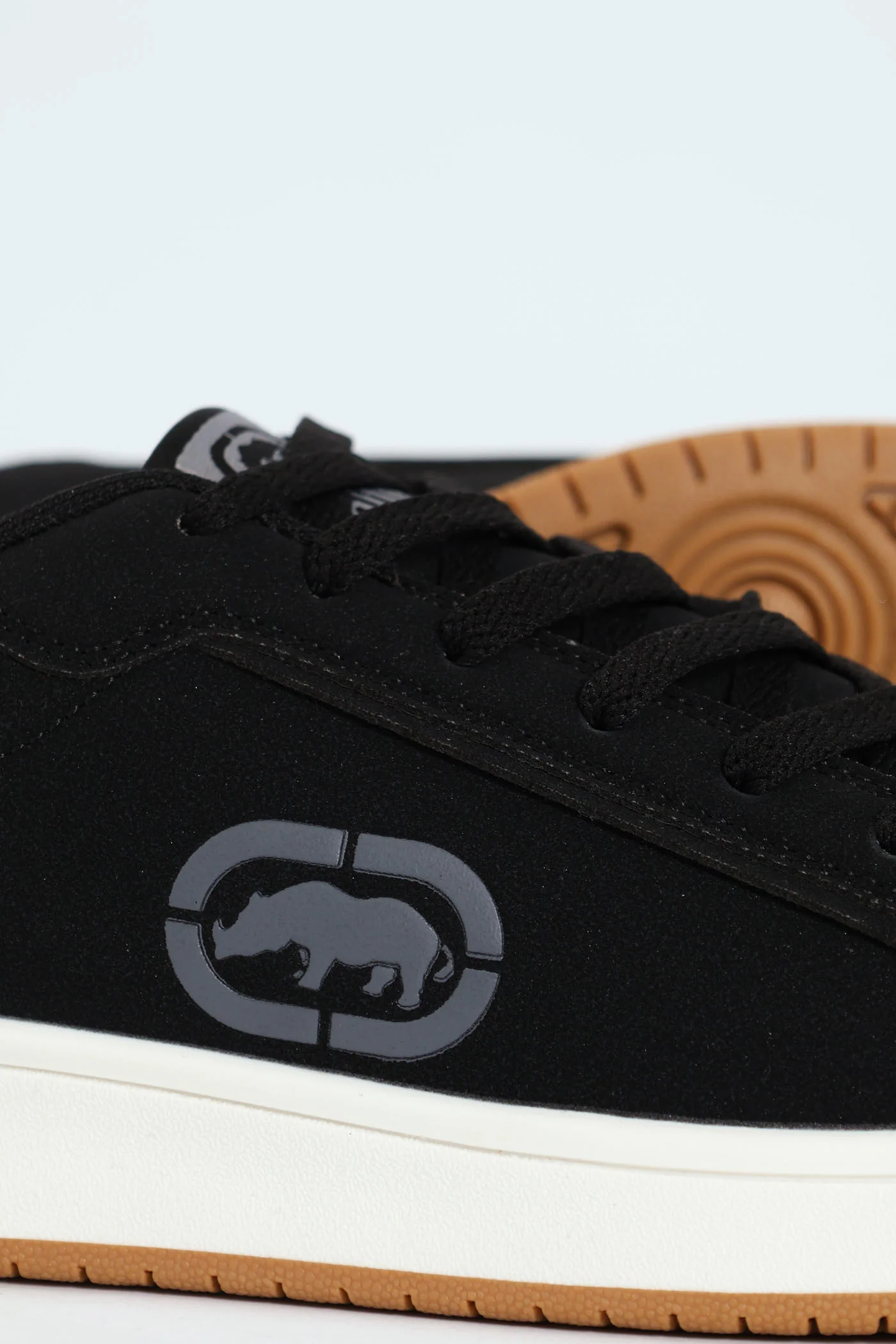 Lace Up Sneaker With Rhino Embossing - Black - Image 2