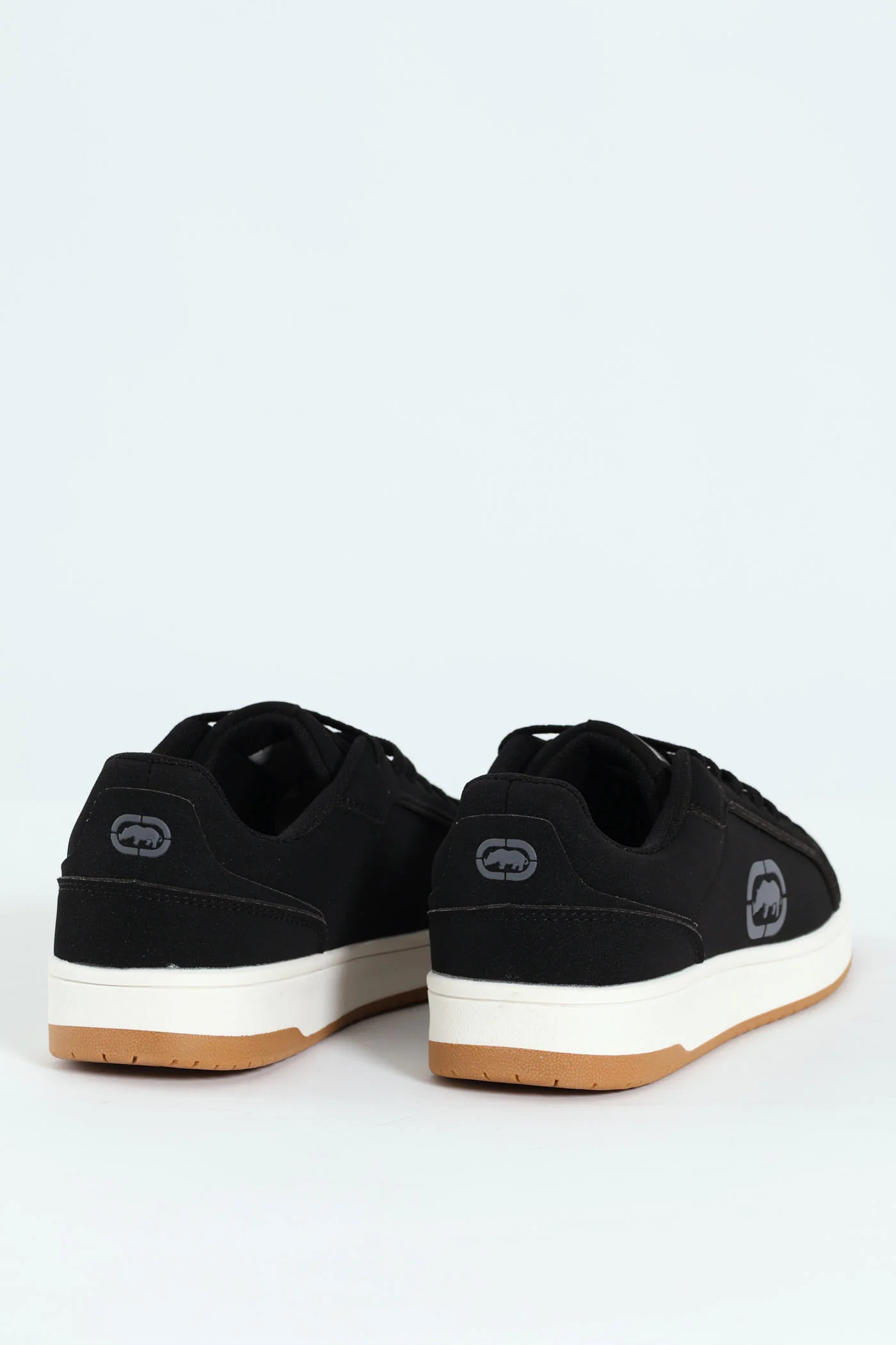 Lace Up Sneaker With Rhino Embossing - Black - Image 3