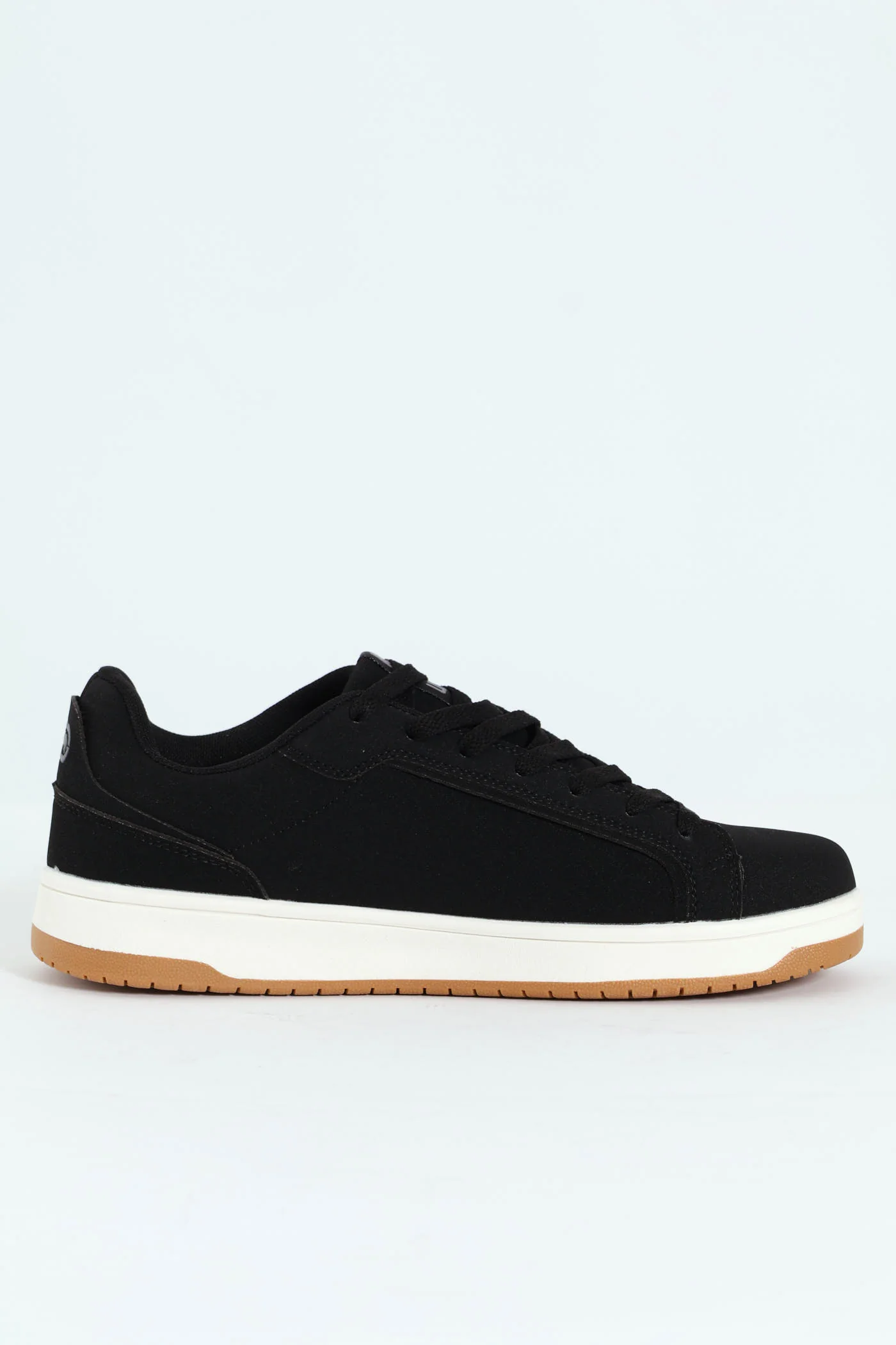 Lace Up Sneaker With Rhino Embossing - Black - Image 4