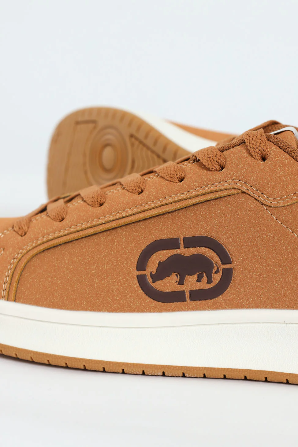 Lace Up Sneaker With Rhino Embossing - Brown - Image 5