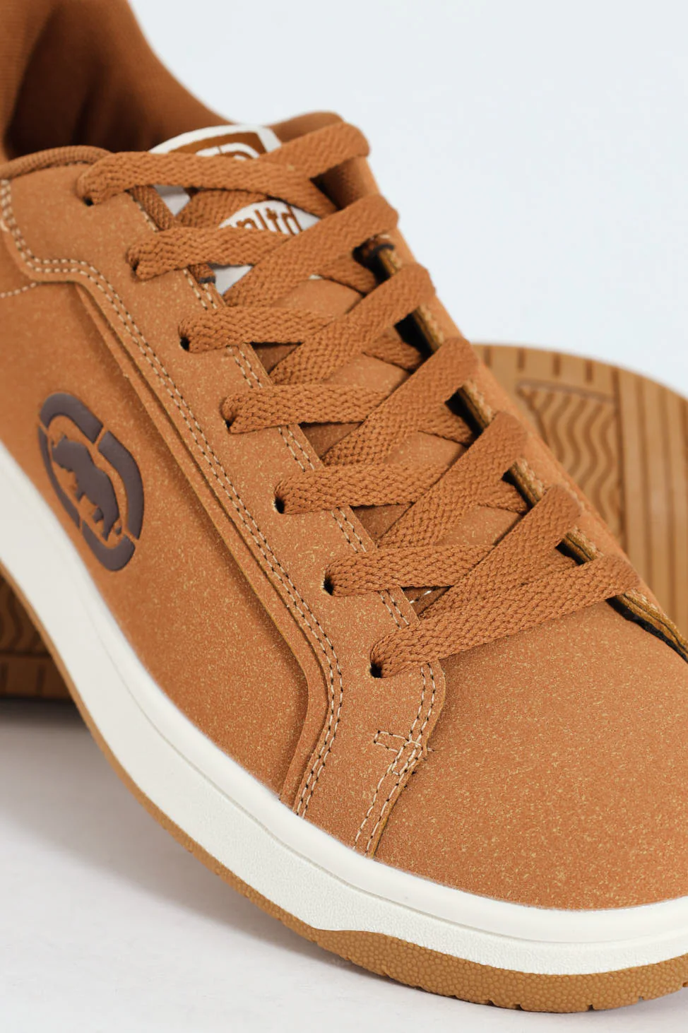 Lace Up Sneaker With Rhino Embossing - Brown - Image 6