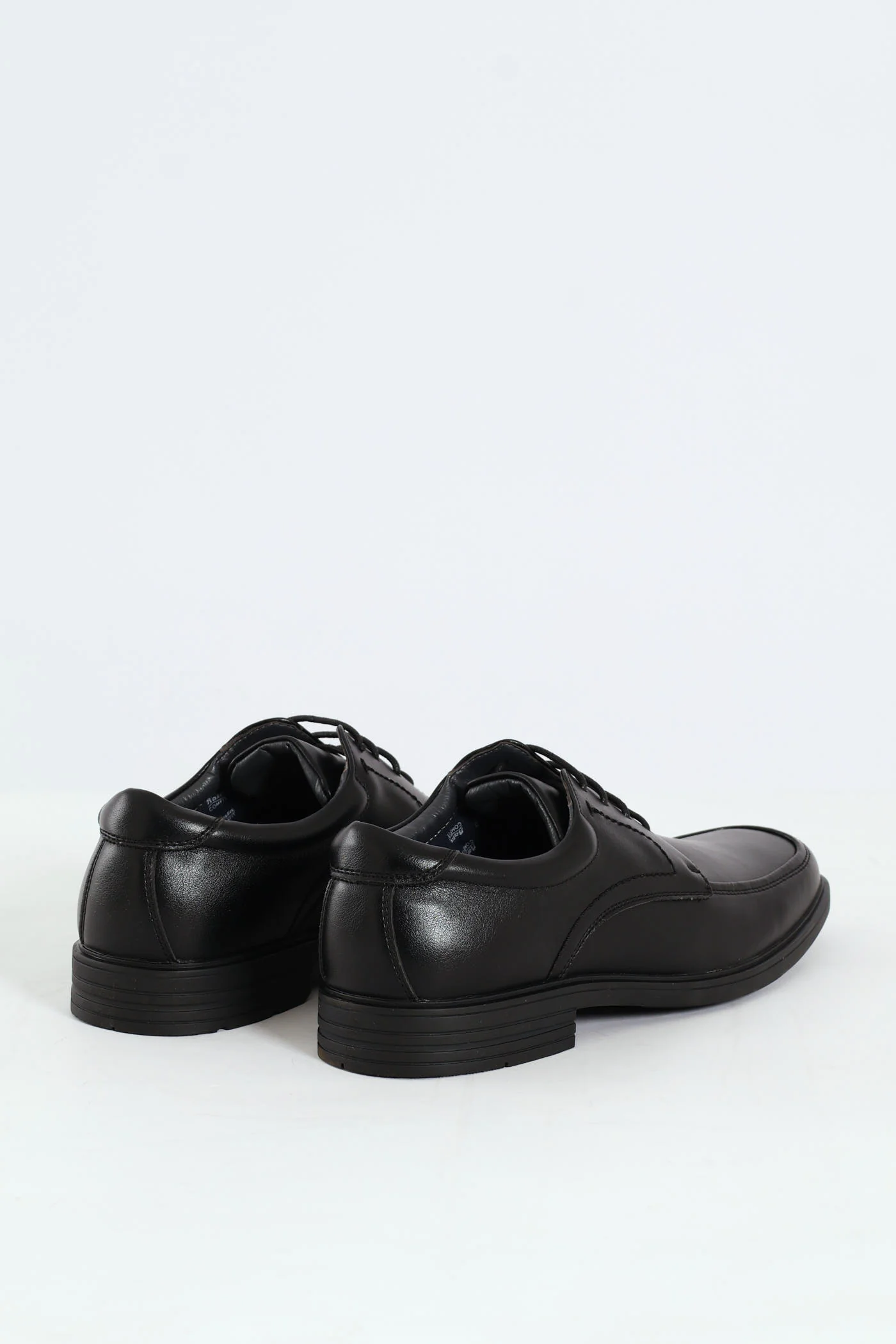 Lace Up Square Toe Formal Shoe - Black - Image 4