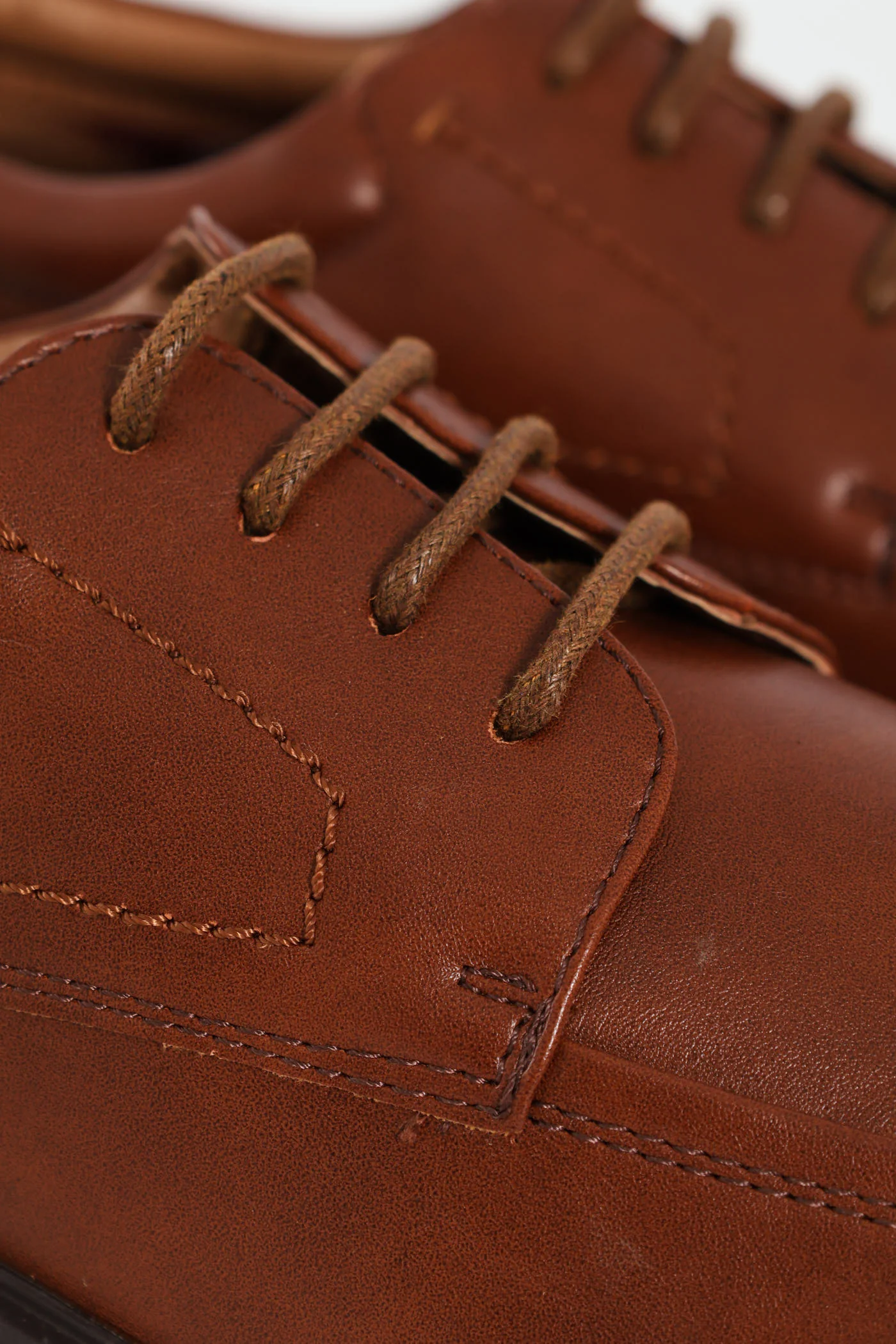 Lace Up Square Toe Formal Shoe - Brown - Image 5