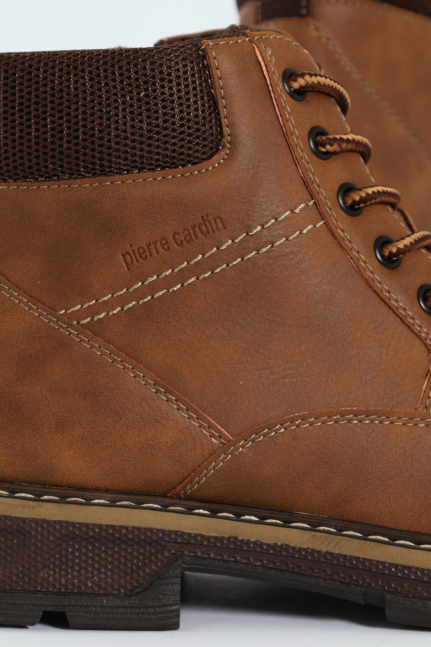 Lace Up Worker Boot - Brown - Image 2