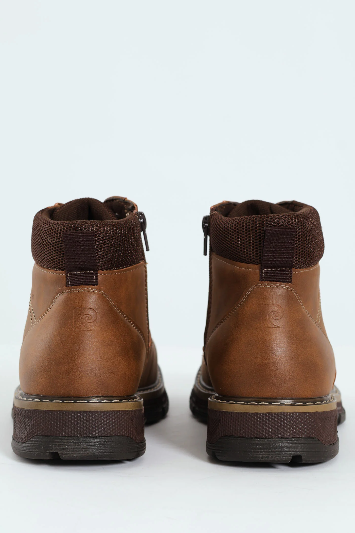 Lace Up Worker Boot - Brown - Image 5