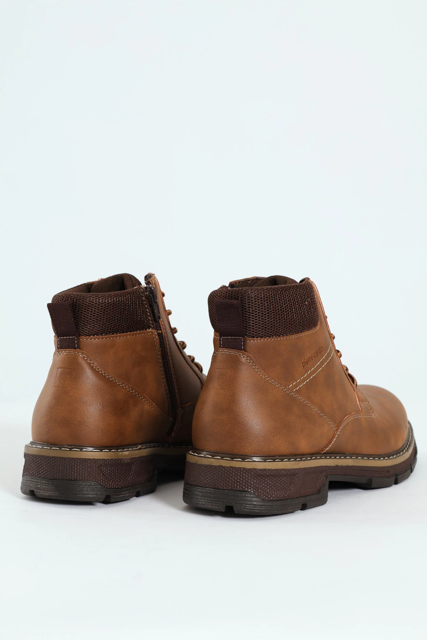 Lace Up Worker Boot - Brown - Image 7