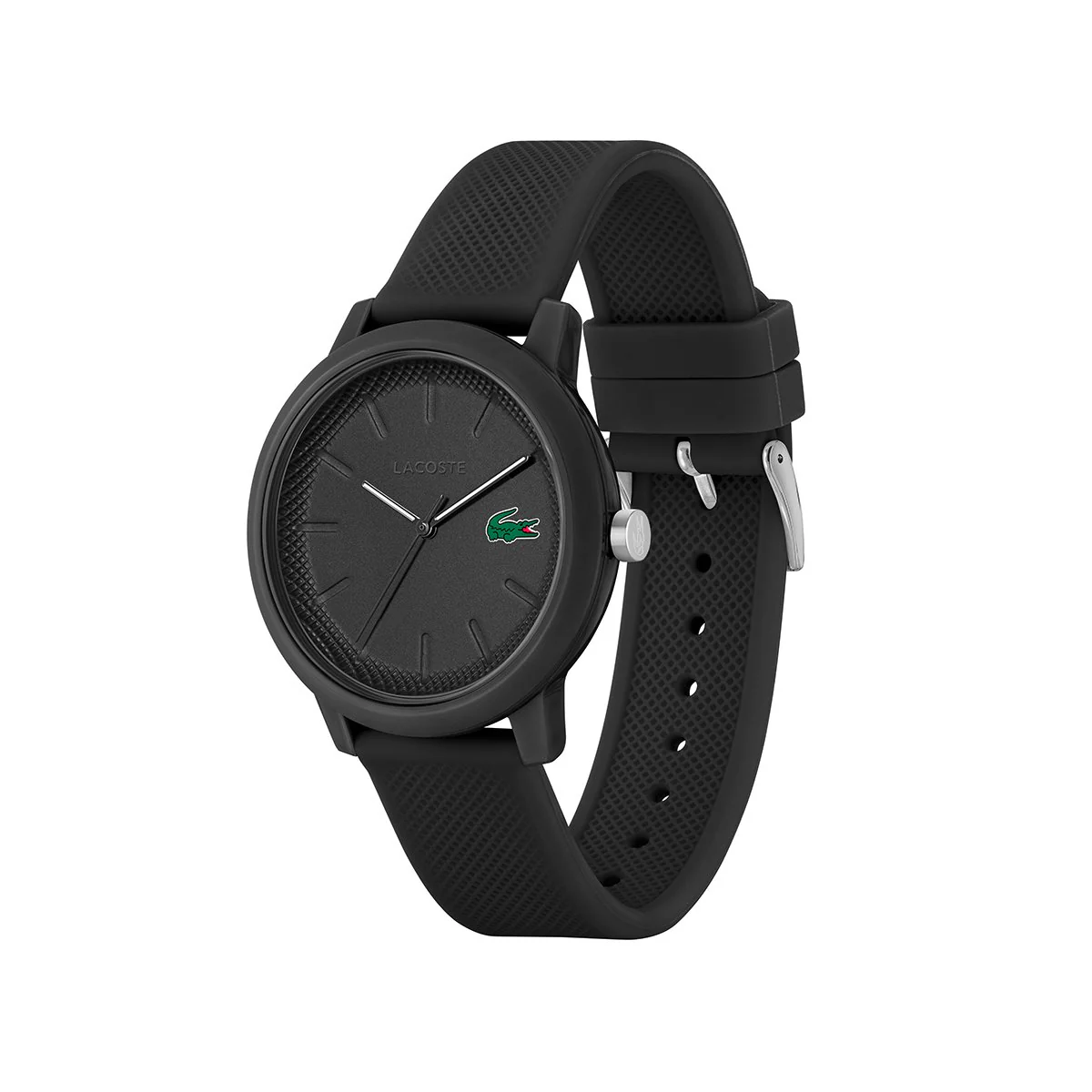 Lacoste Black Watch Case With Black Silicone Strap - Image 2