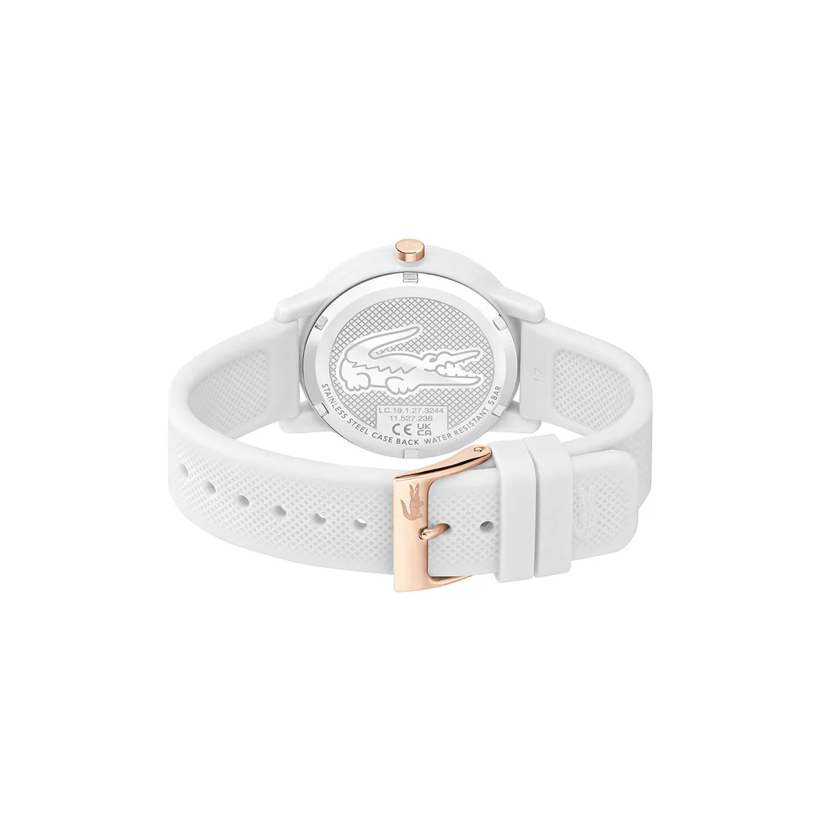 Lacoste Ladies White Watch Case And Matching White Silicone Strap - Image 3