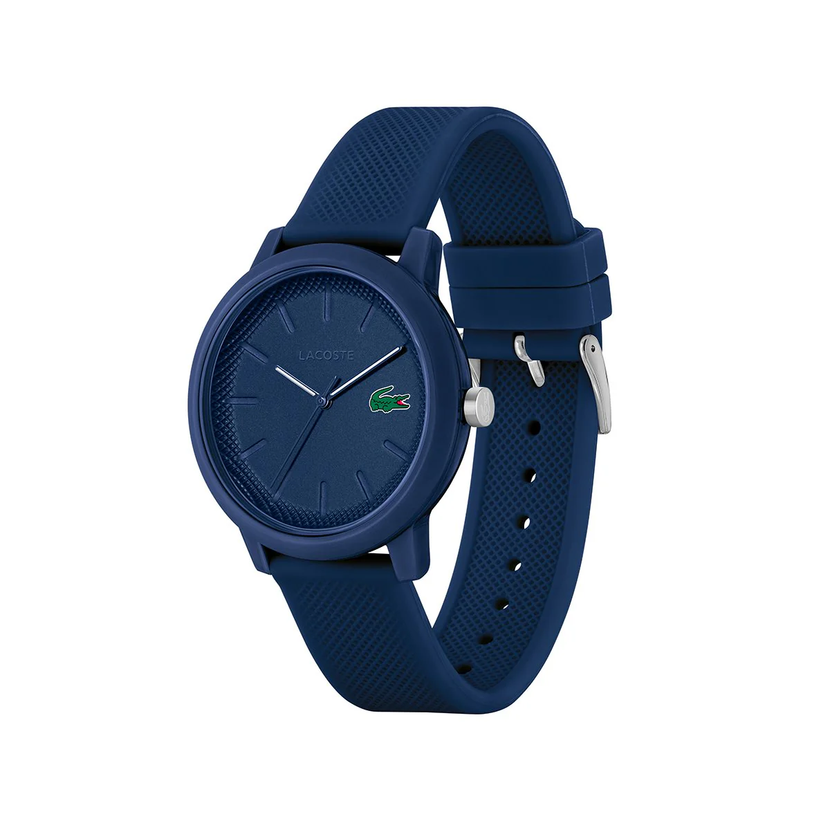 Lacoste Navy Watch Case With Matching Navy Silicone Strap - Image 2