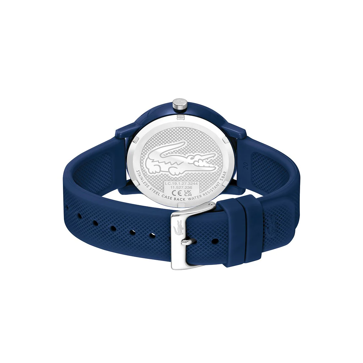 Lacoste Navy Watch Case With Matching Navy Silicone Strap - Image 3