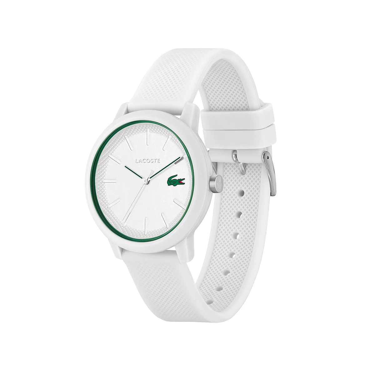 Lacoste White Watch Case And White Silicone Strap - Image 2