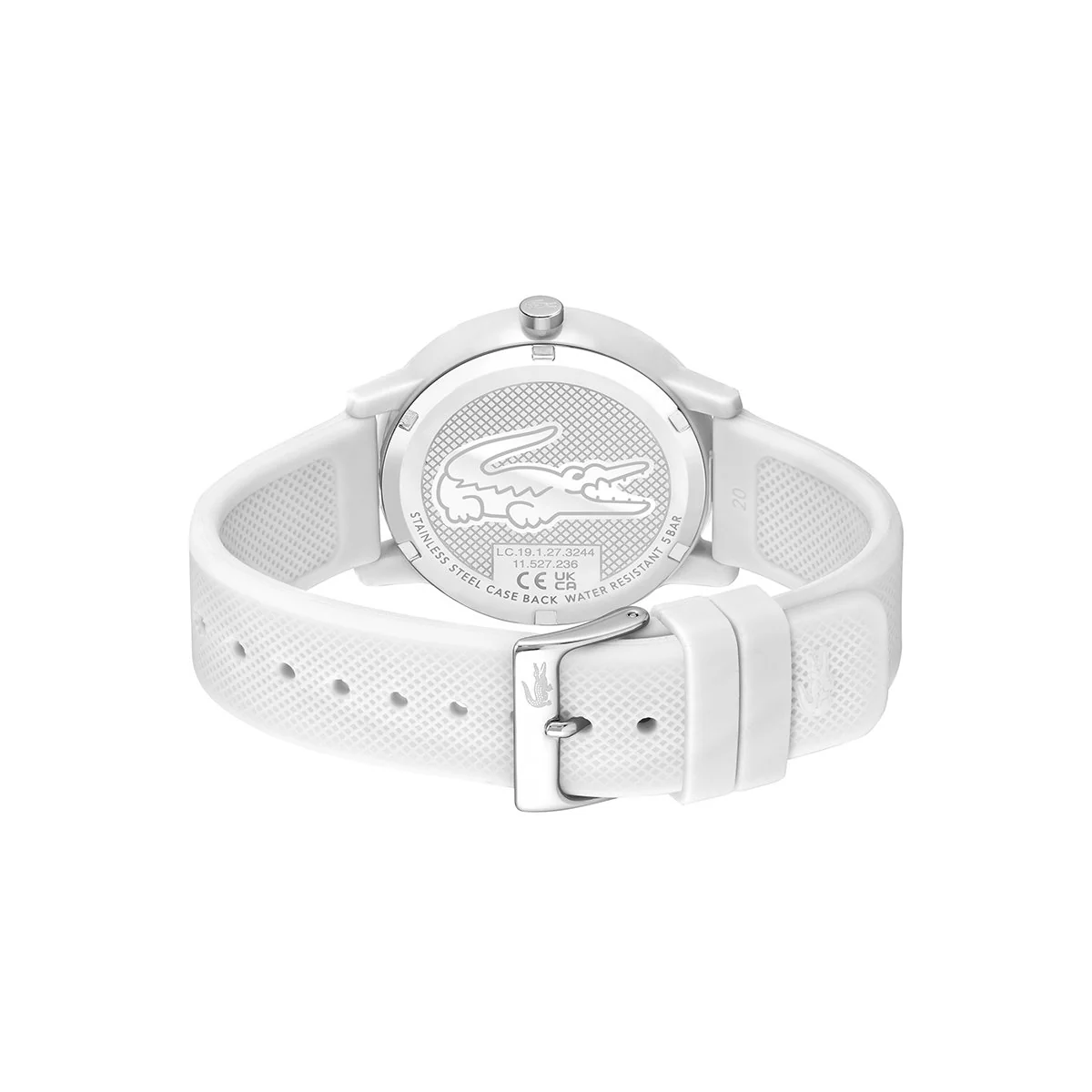 Lacoste White Watch Case And White Silicone Strap - Image 3