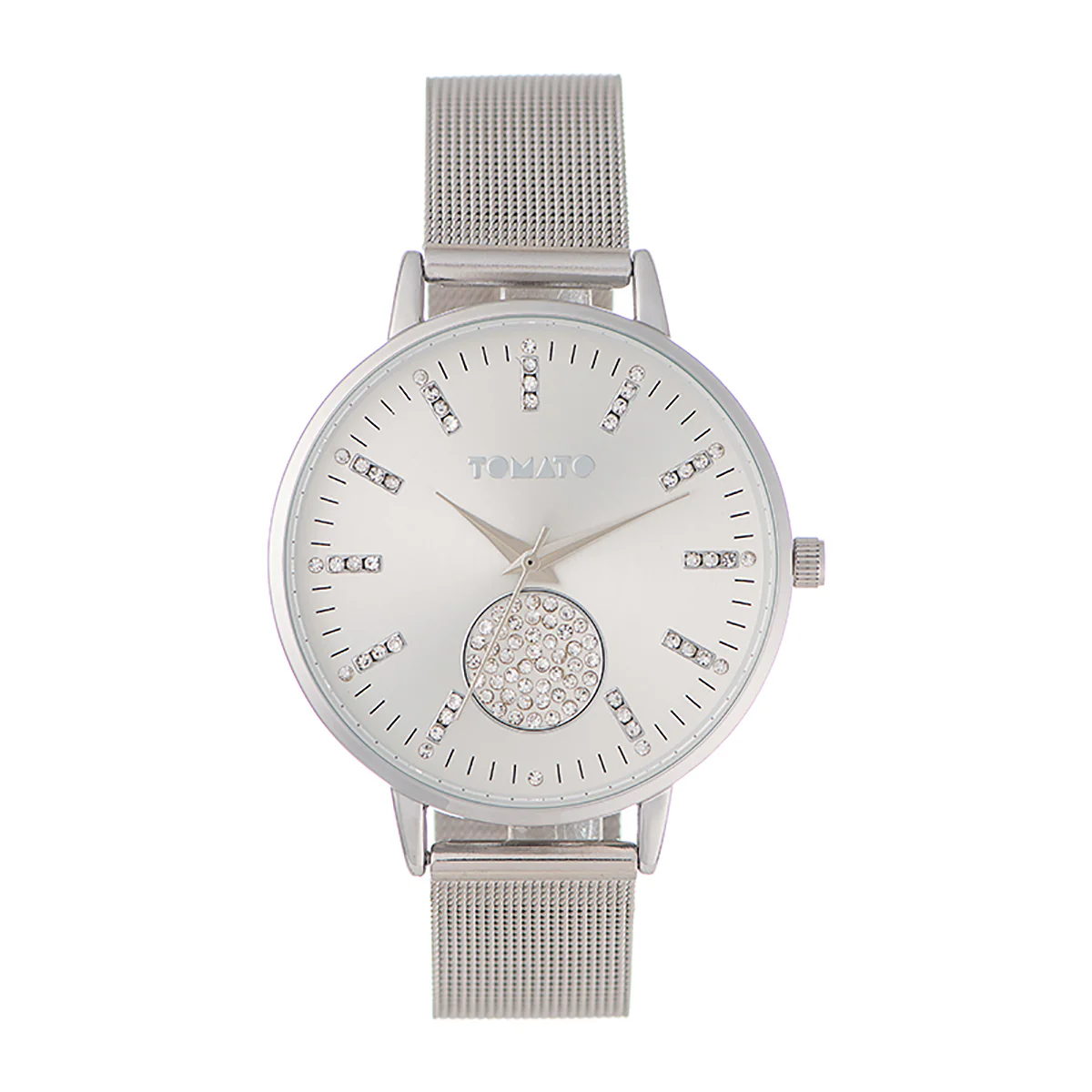 Ladies 40mm Silver Case Watch With Bracelet - Image 2